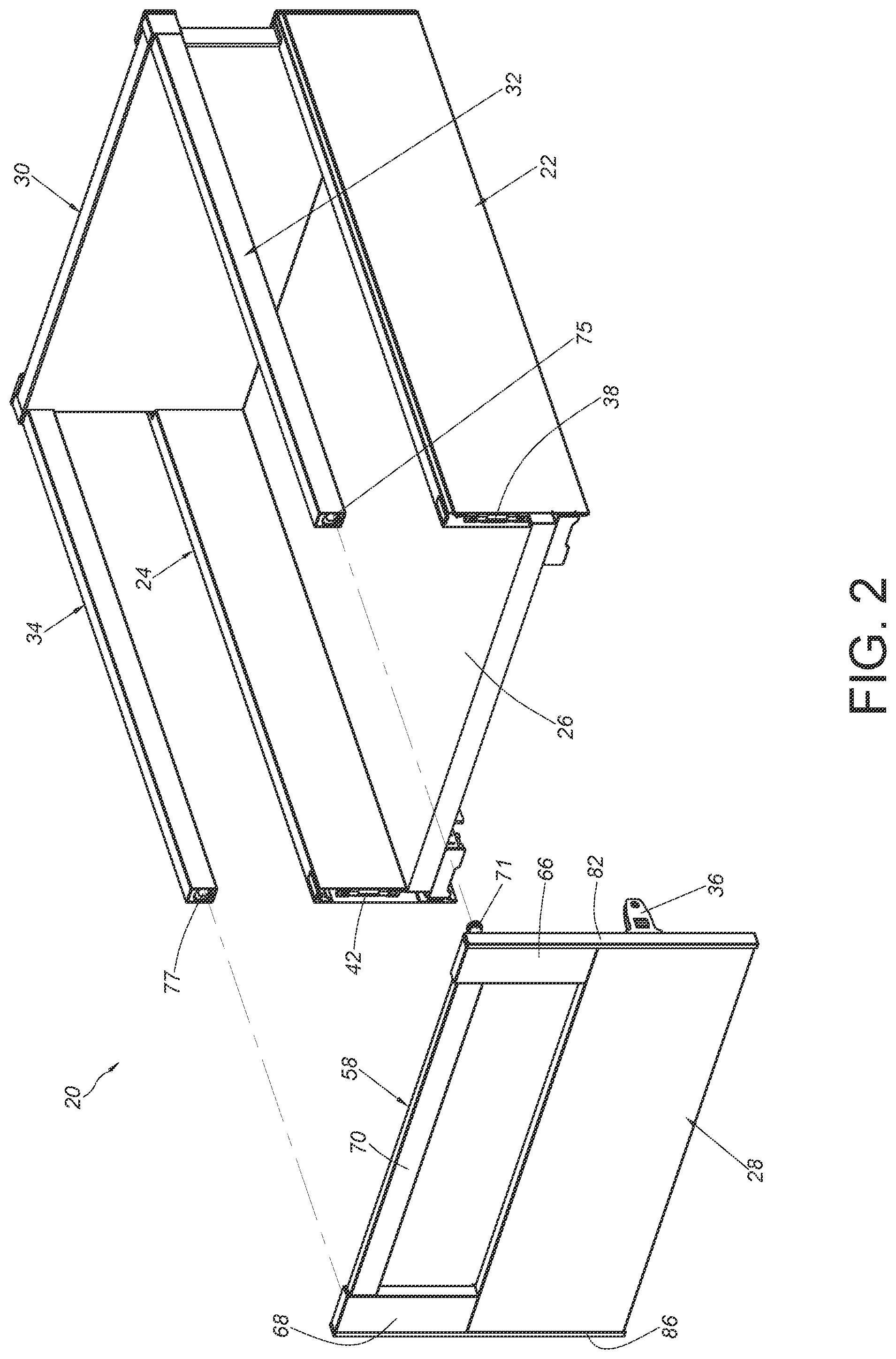 Patent US12324516 Figure 2 – Furniture system and furniture assembly thereof