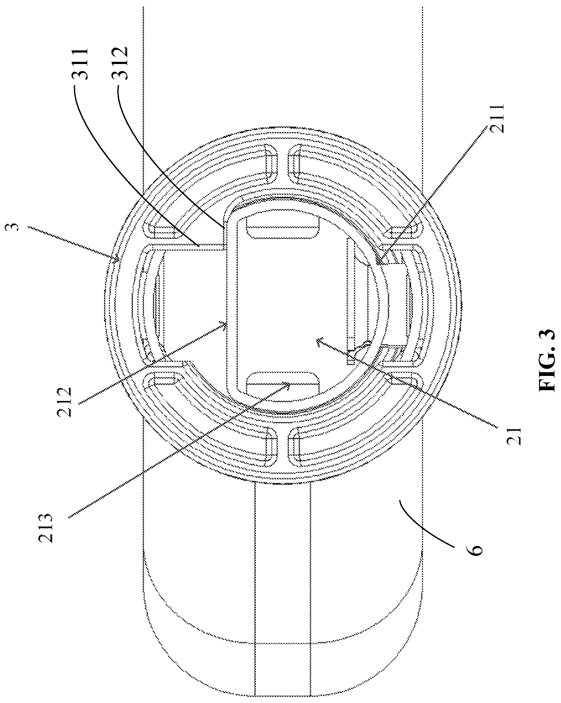 Patent US12324517 Figure 3 – Foldable table with leg rotation limiting structure