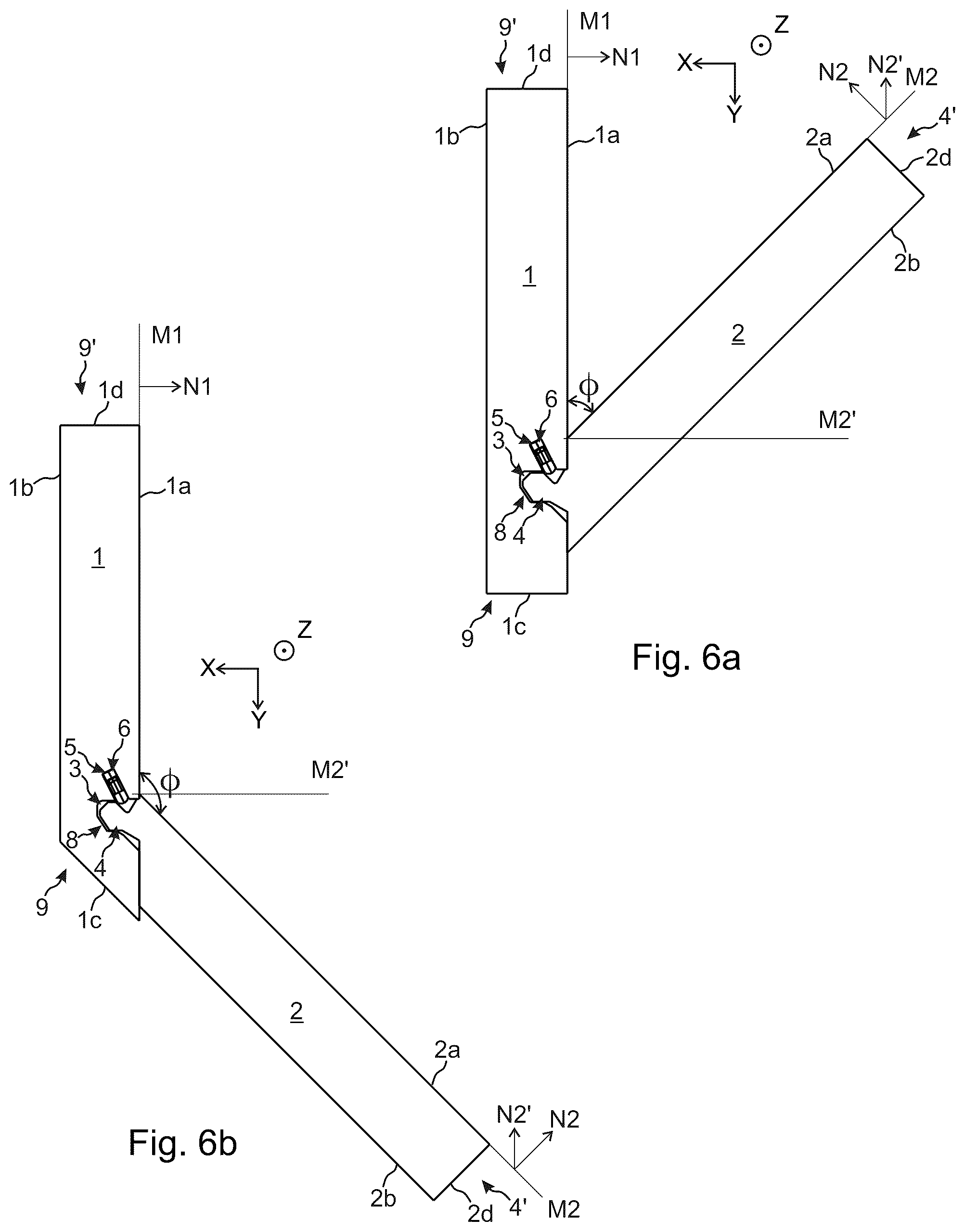 Patent US12324519 Figure 6 – Panels comprising a mechanical locking device and an associated assembled article