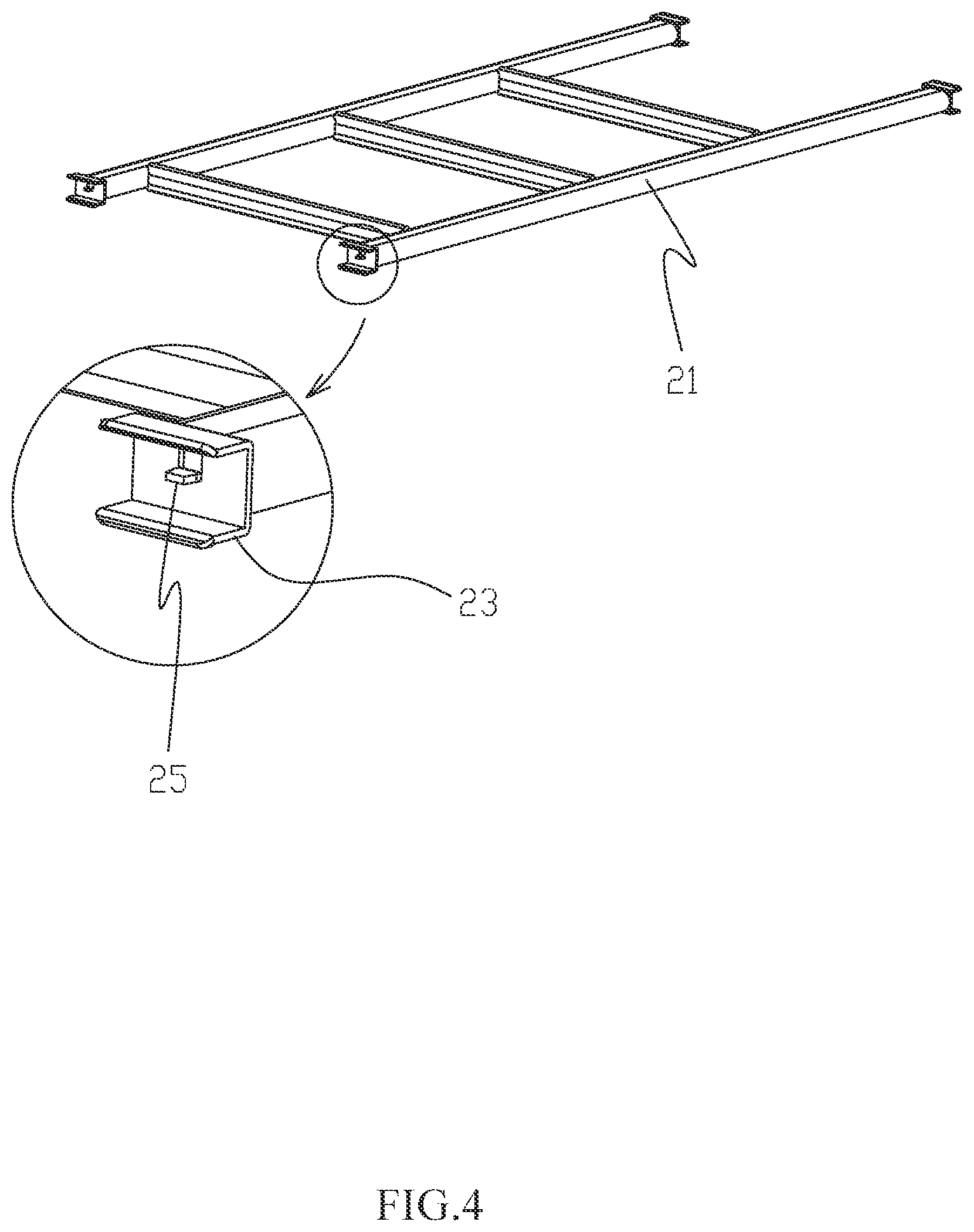 Patent US12324522 Figure 4 – Bed ladder configured to be installed on bed frame for use