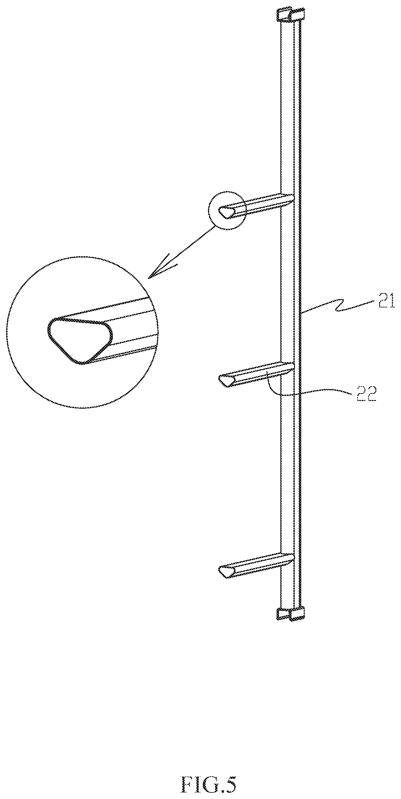 Patent US12324522 Figure 5 – Bed ladder configured to be installed on bed frame for use