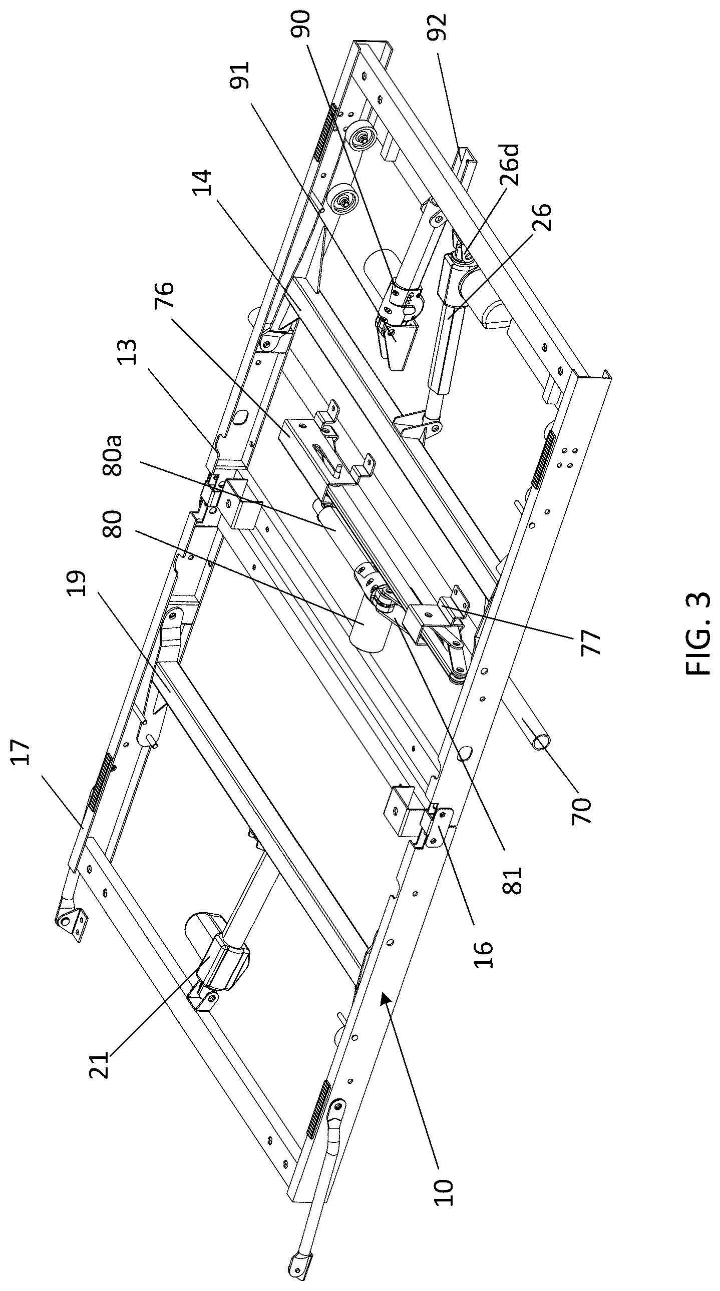 Patent US12324523 Figure 3 – Lumbar support mechanism and adjustable bed therewith