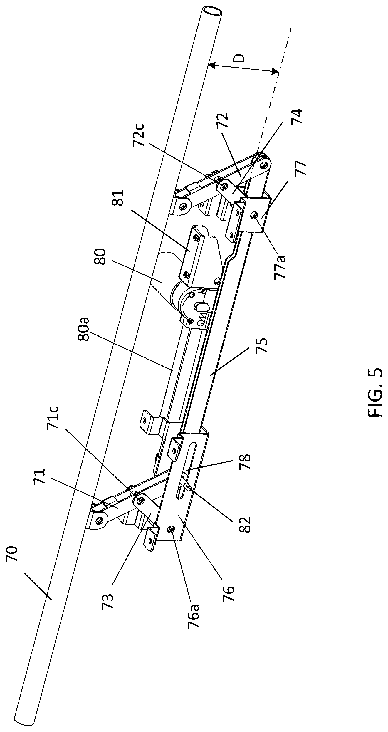 Patent US12324523 Figure 5 – Lumbar support mechanism and adjustable bed therewith