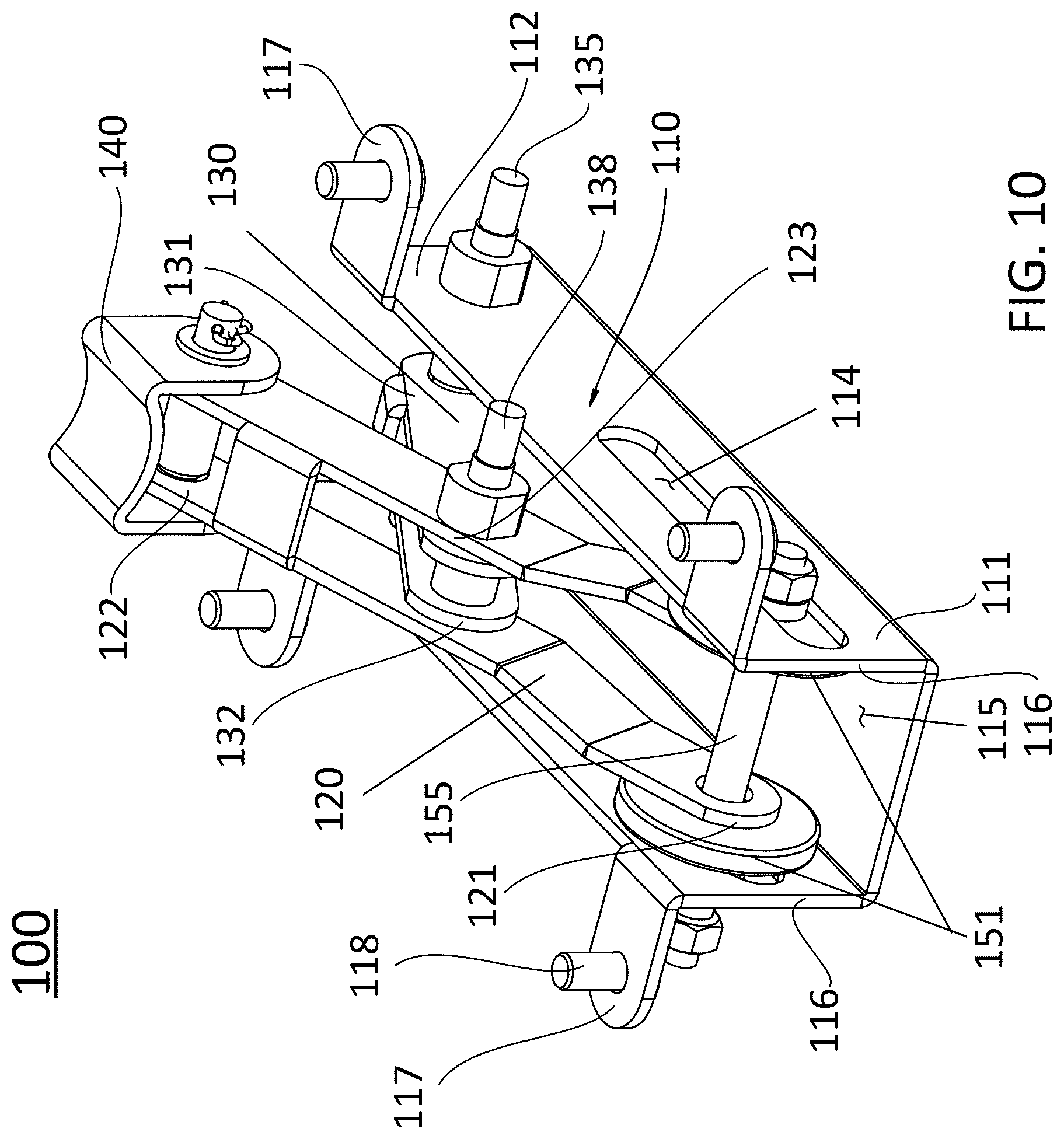 Patent US12324523 Figure 9 – Lumbar support mechanism and adjustable bed therewith