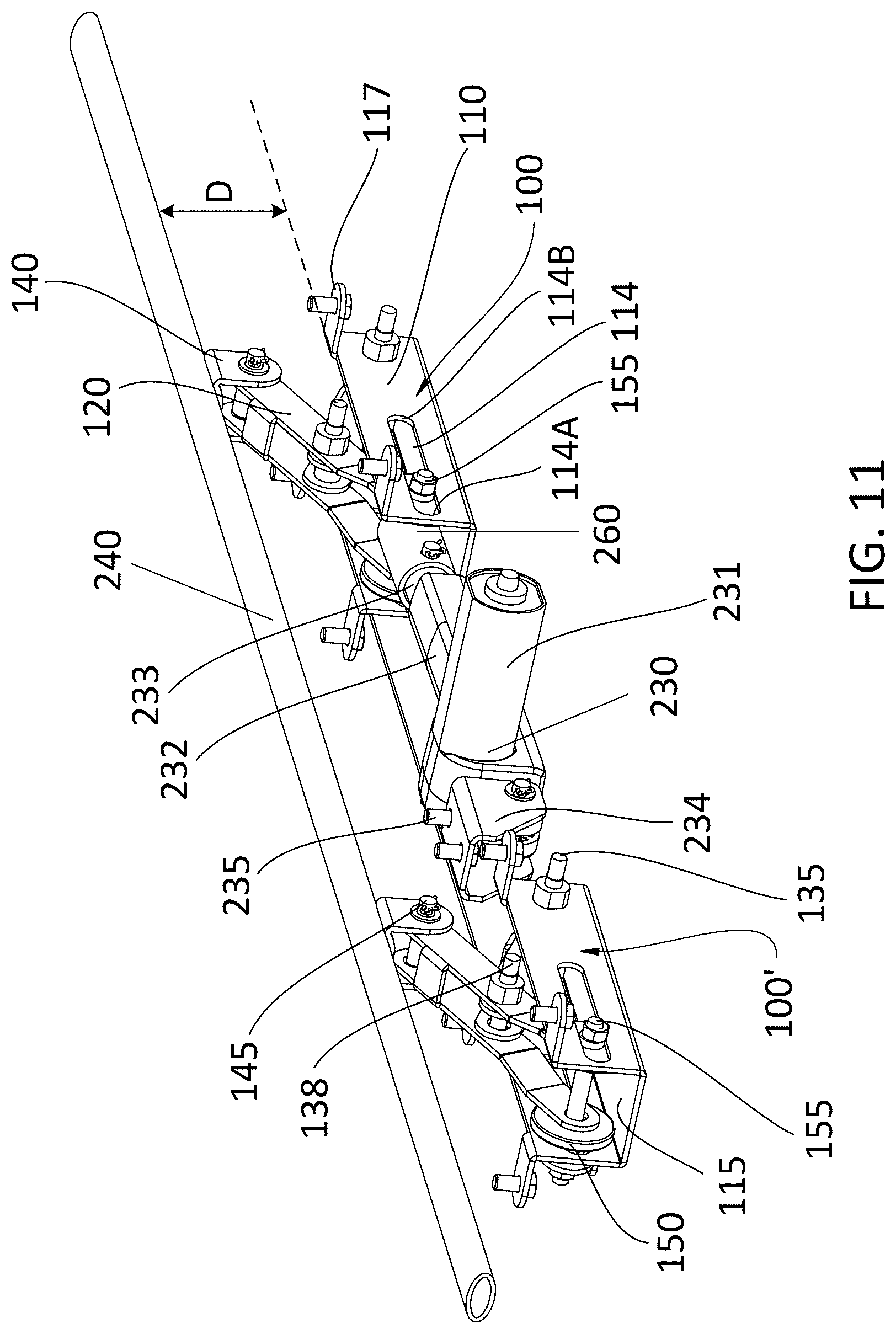 Patent US12324523 Figure 10 – Lumbar support mechanism and adjustable bed therewith