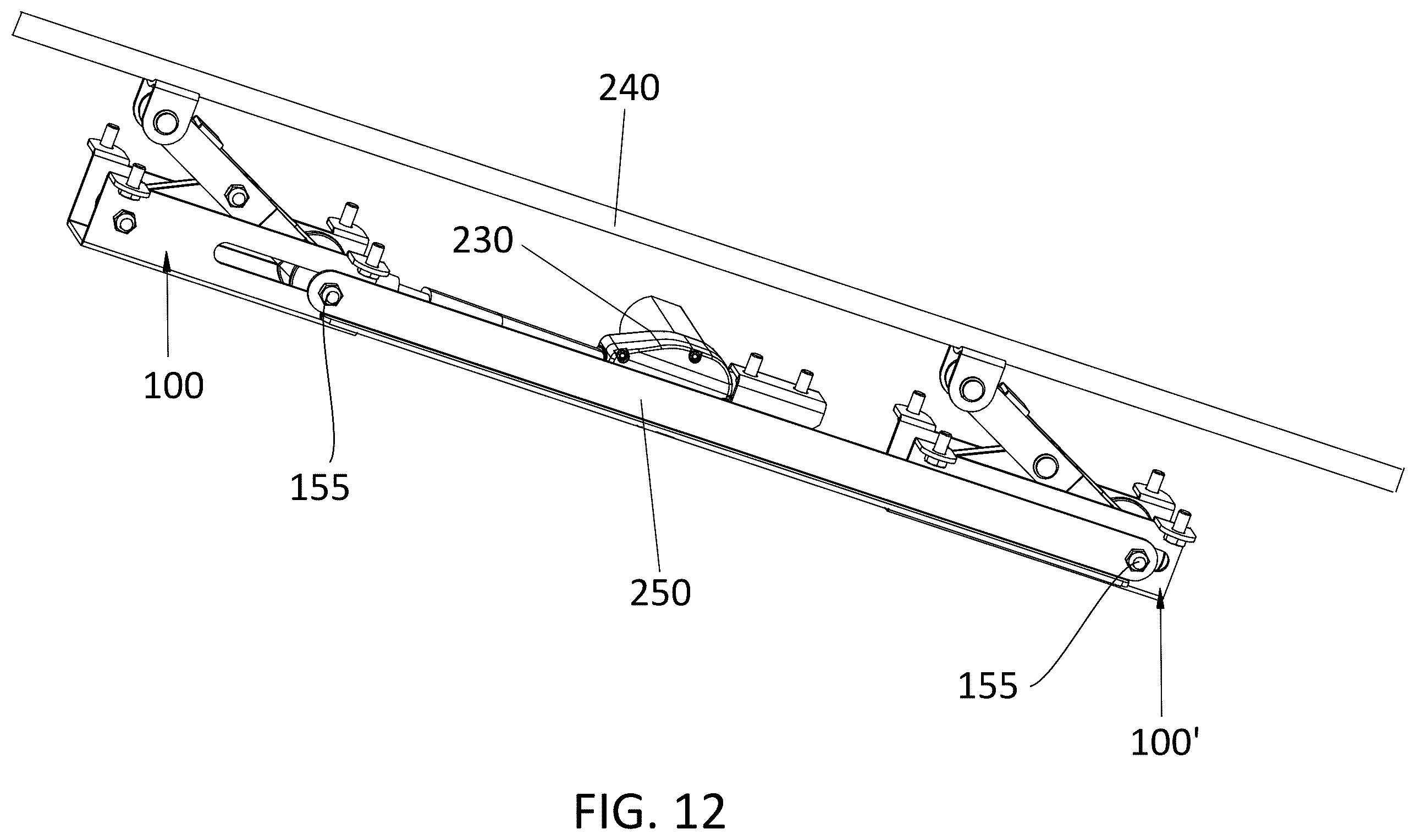 Patent US12324523 Figure 11 – Lumbar support mechanism and adjustable bed therewith
