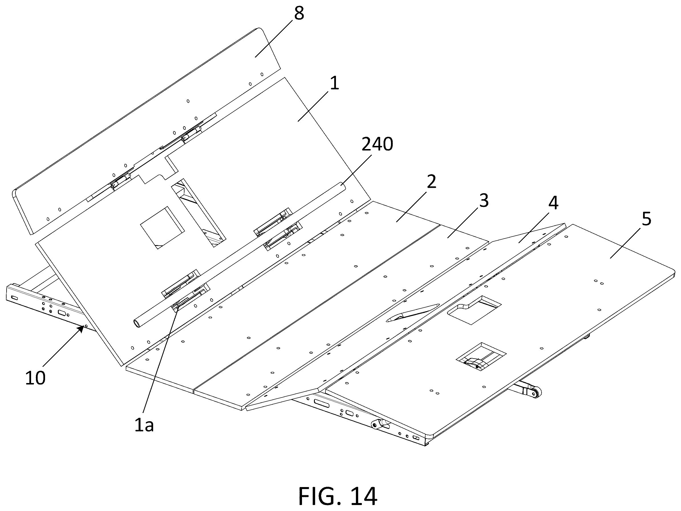 Patent US12324523 Figure 13 – Lumbar support mechanism and adjustable bed therewith