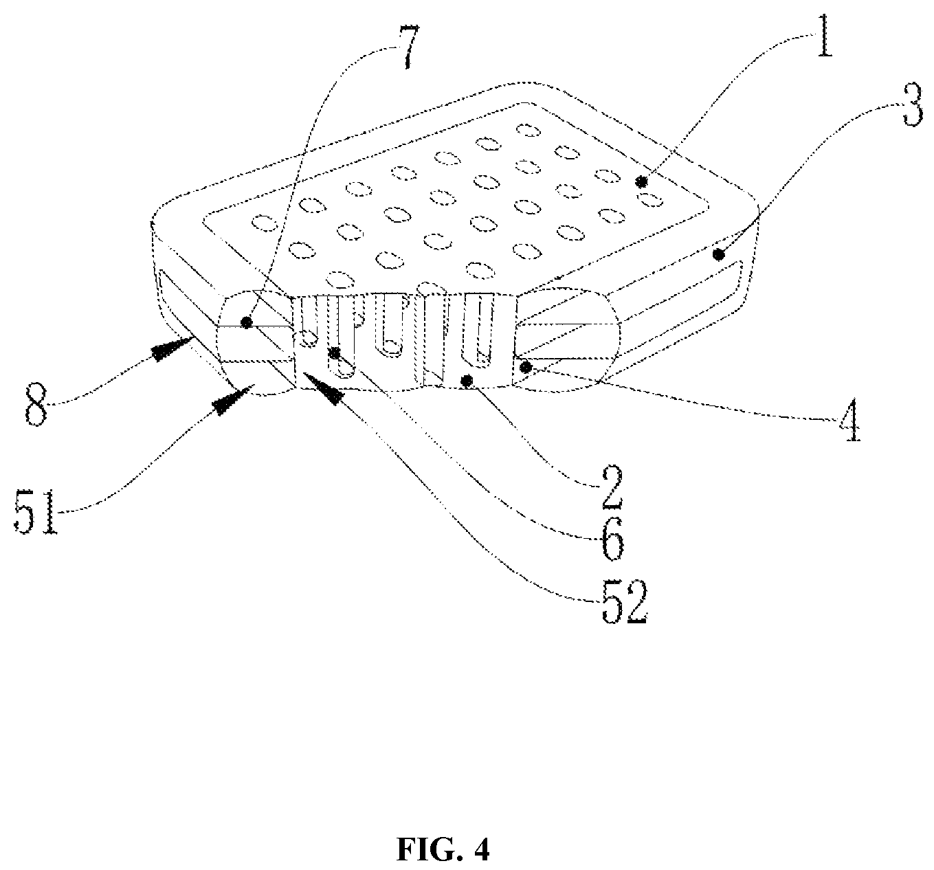 Patent US12324524 Figure 4 – Air mattress