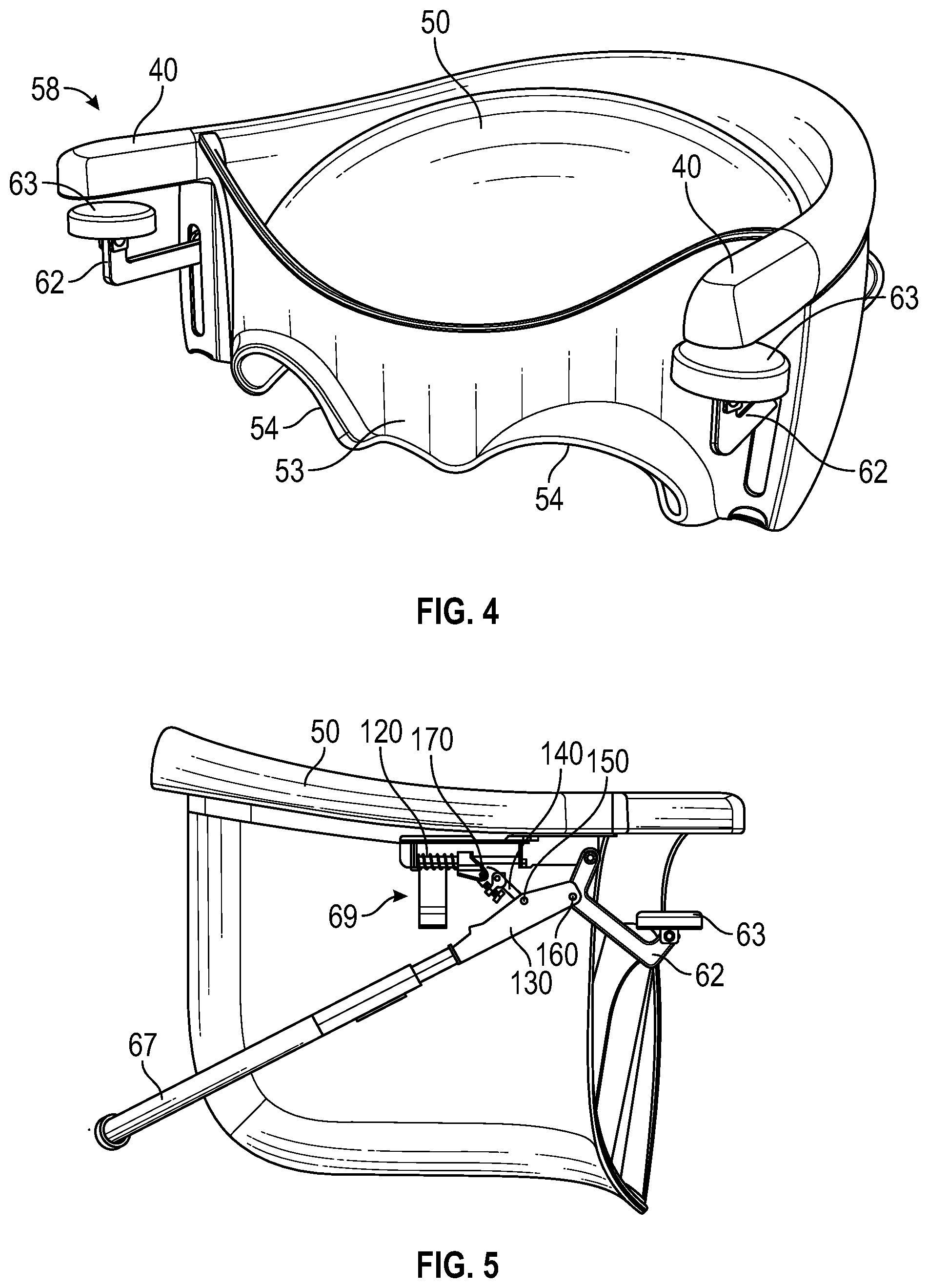 Patent US12324526 Figure 4 – Baby seat