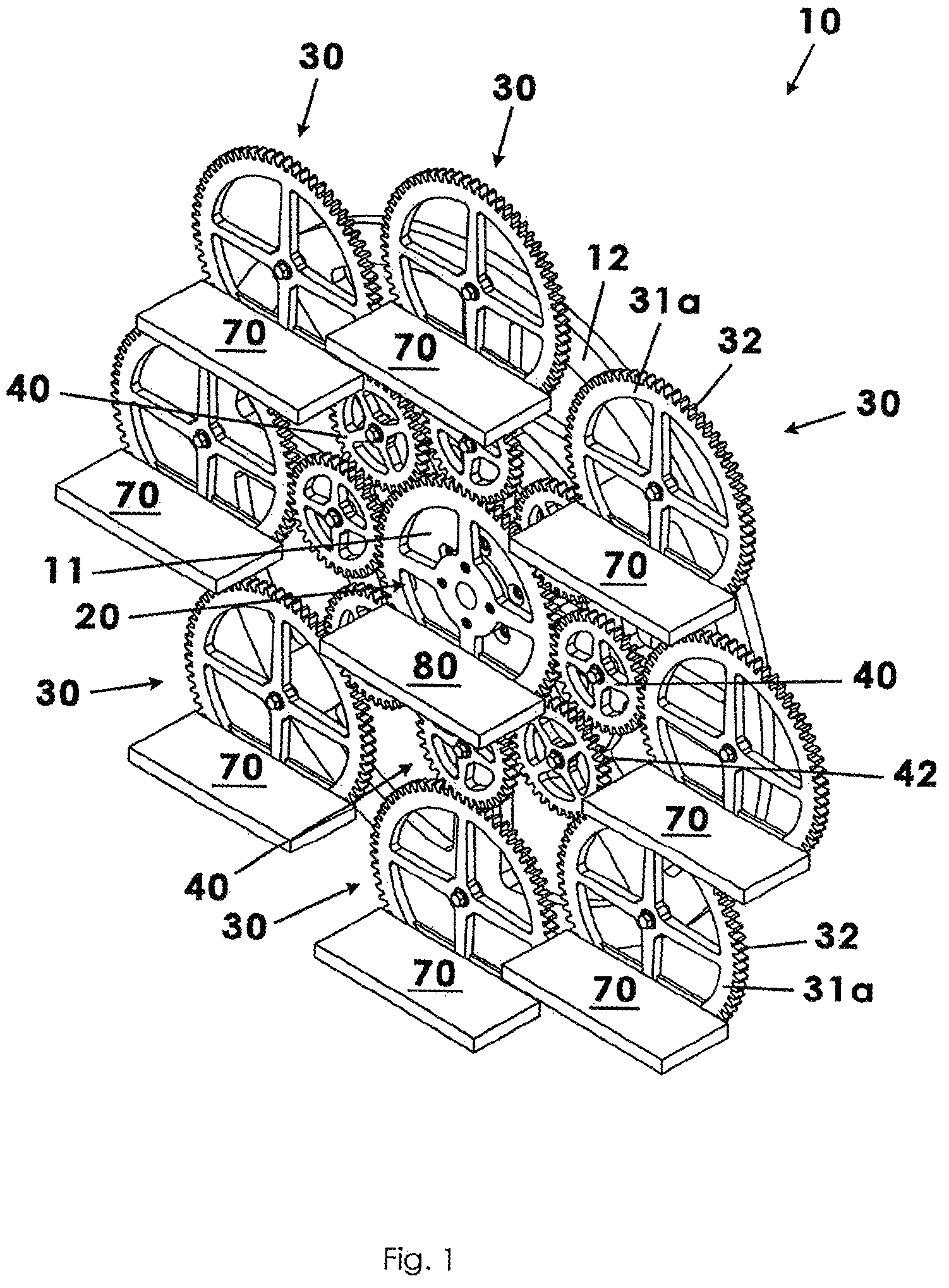 Patent US12324527 Figure 1 – Multi-wheel rotational display assembly