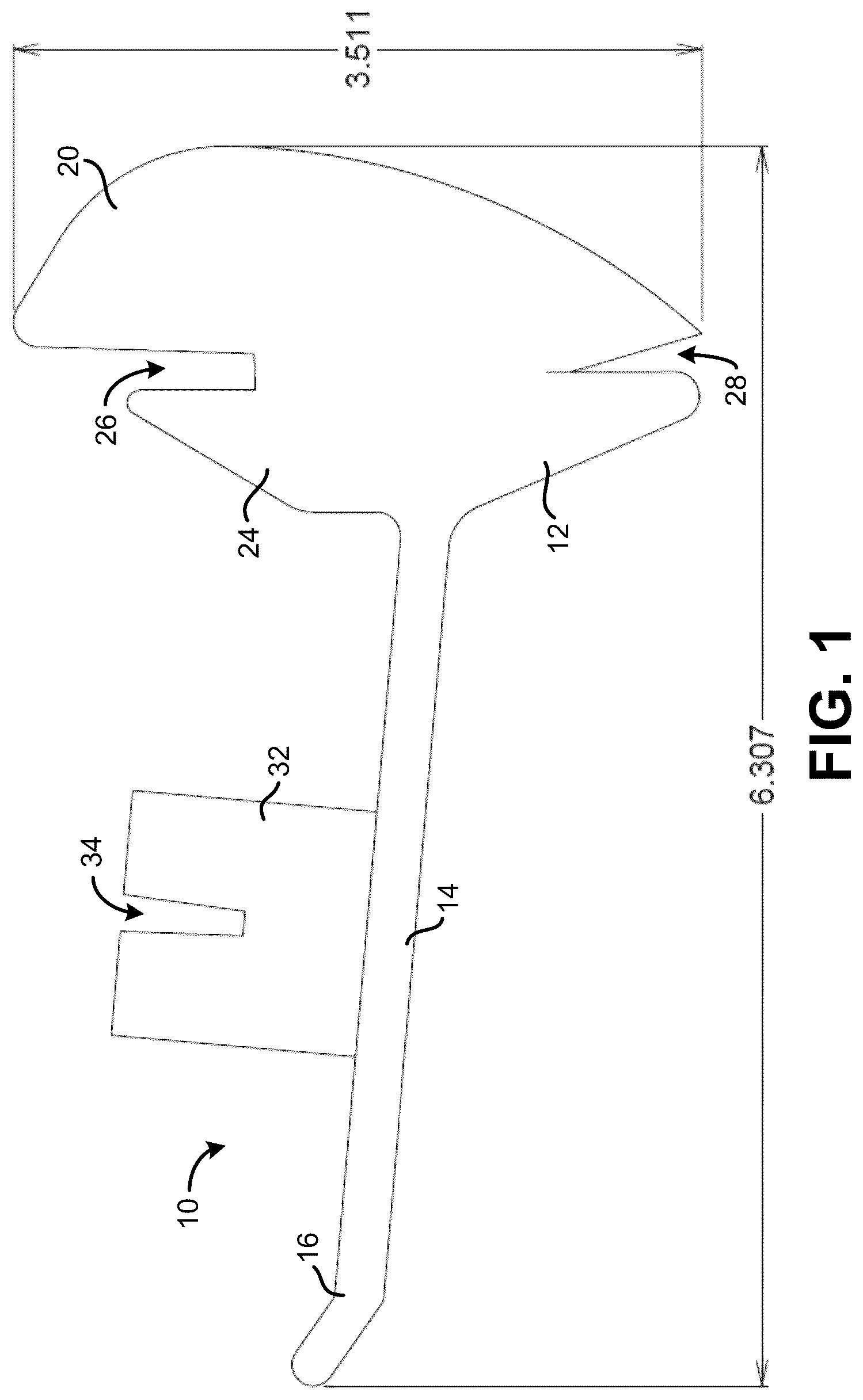 Patent US12324528 Figure 1 – Paper-based peg hook