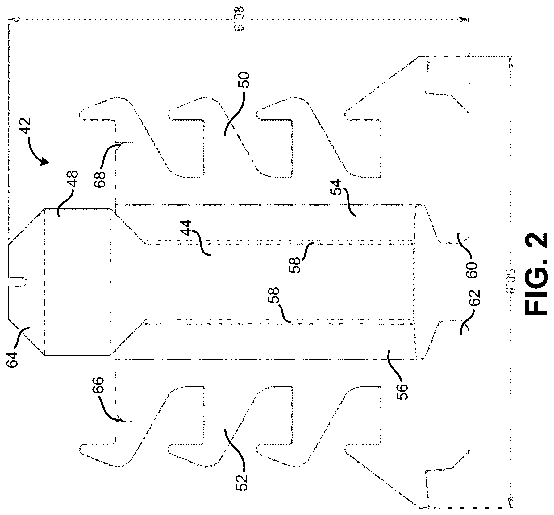 Patent US12324528 Figure 2 – Paper-based peg hook