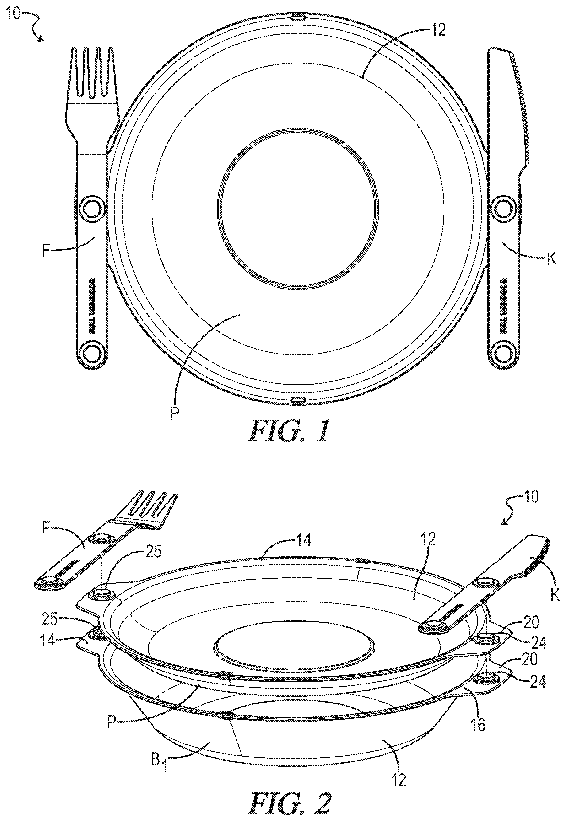 Patent US12324530 Figure 1 – Nesting magnetic tableware