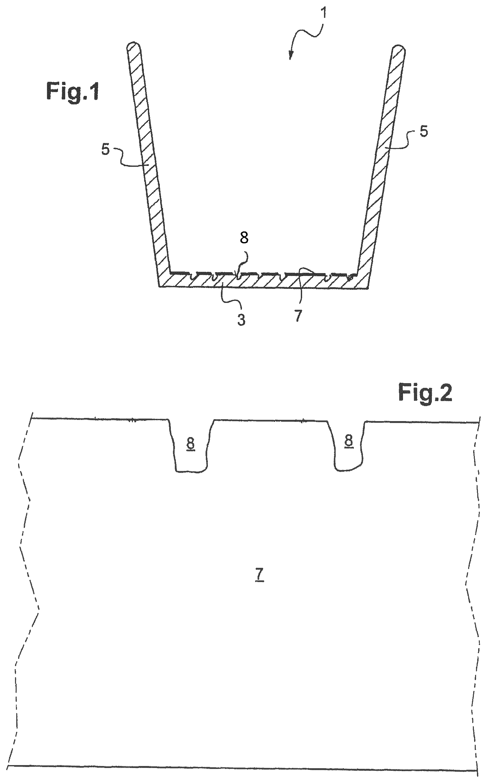 Patent US12324531 Figure 1 – Container with effervescent action