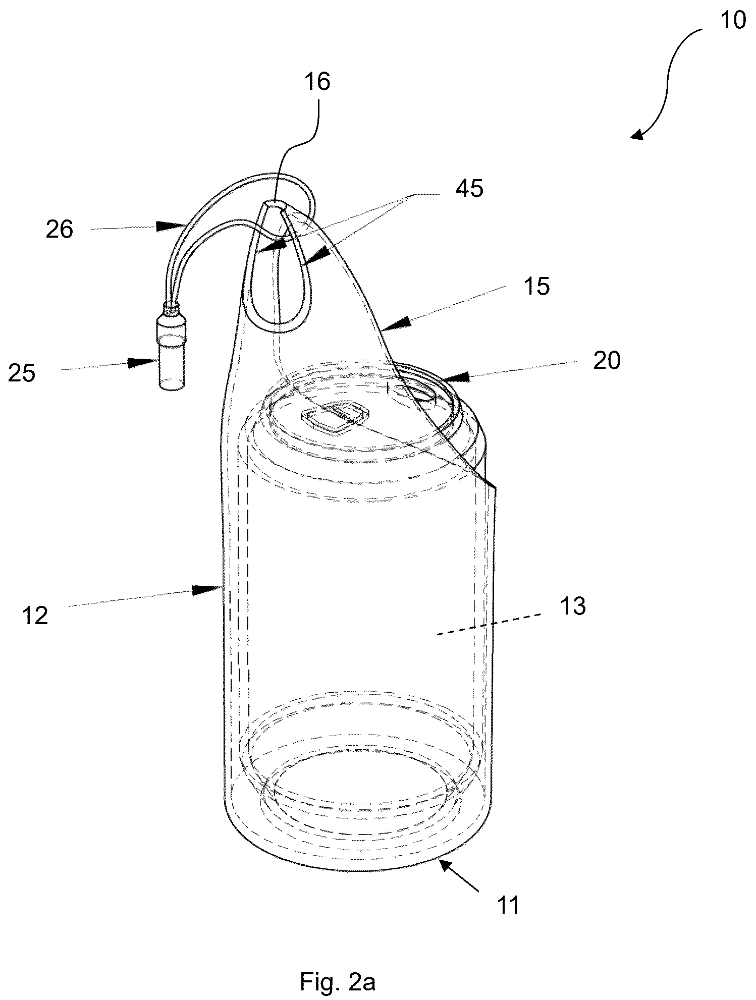 Patent US12324532 Figure 2 – Portable beverage holder device