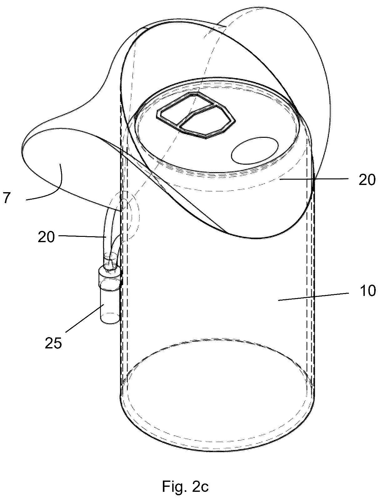 Patent US12324532 Figure 4 – Portable beverage holder device