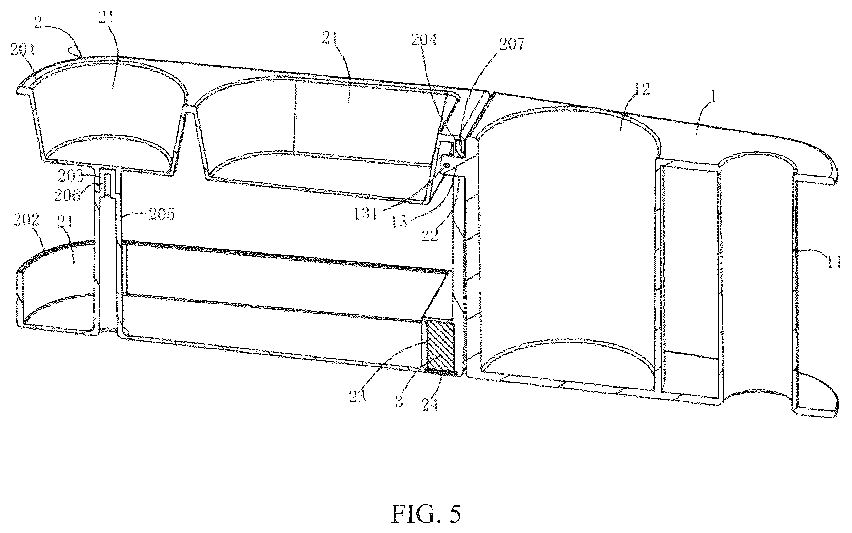 Patent US12324533 Figure 3 – Rotatable food and beverage holder