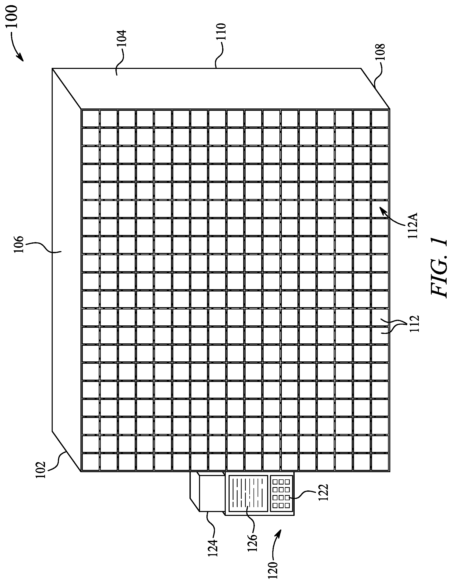 Patent US12324534 Figure 1 – Flexible intelligent parcel locker