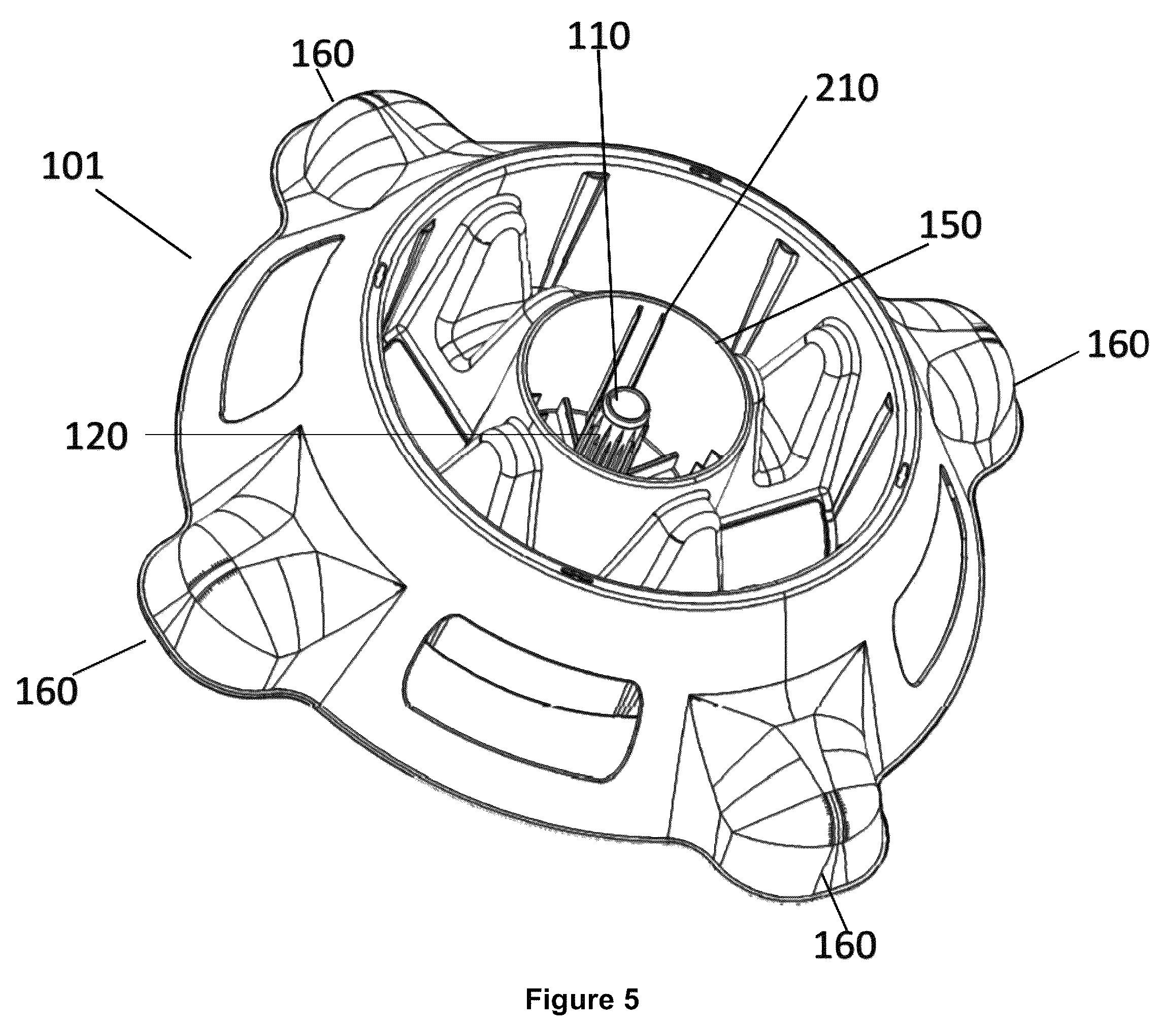 Patent US12324535 Figure 5 – Tree stand