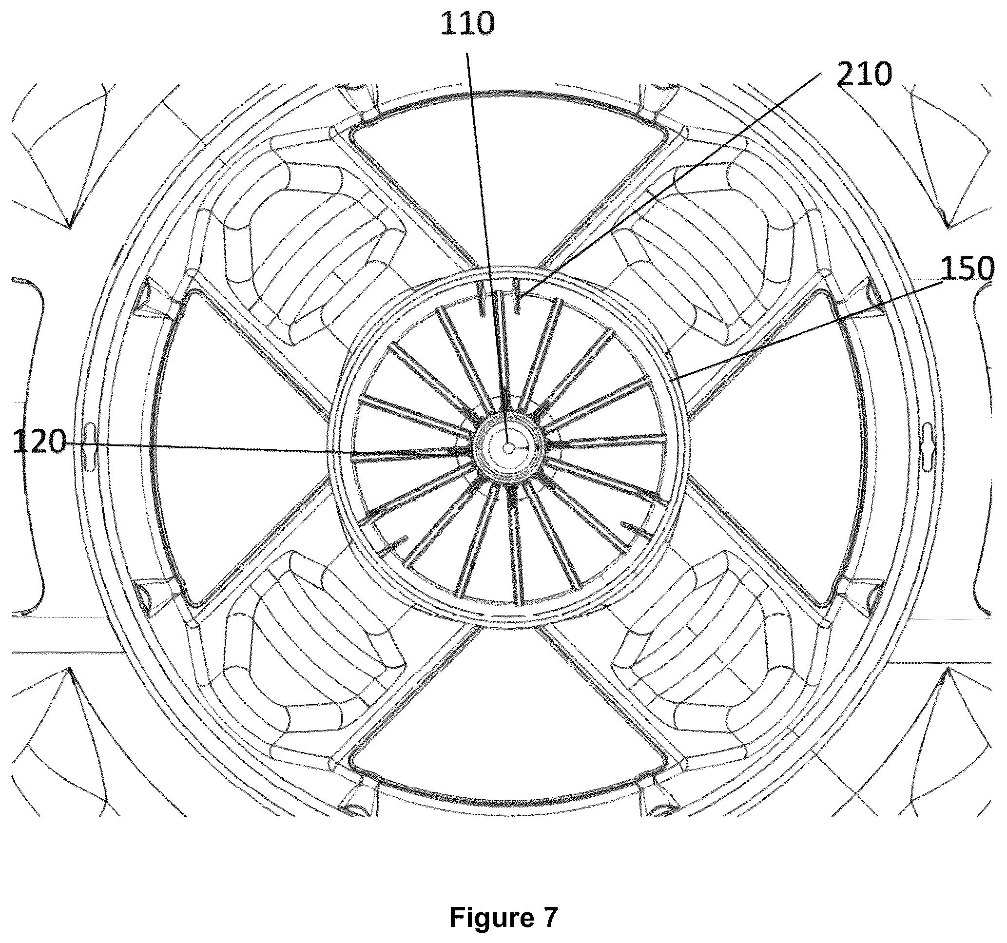 Patent US12324535 Figure 7 – Tree stand