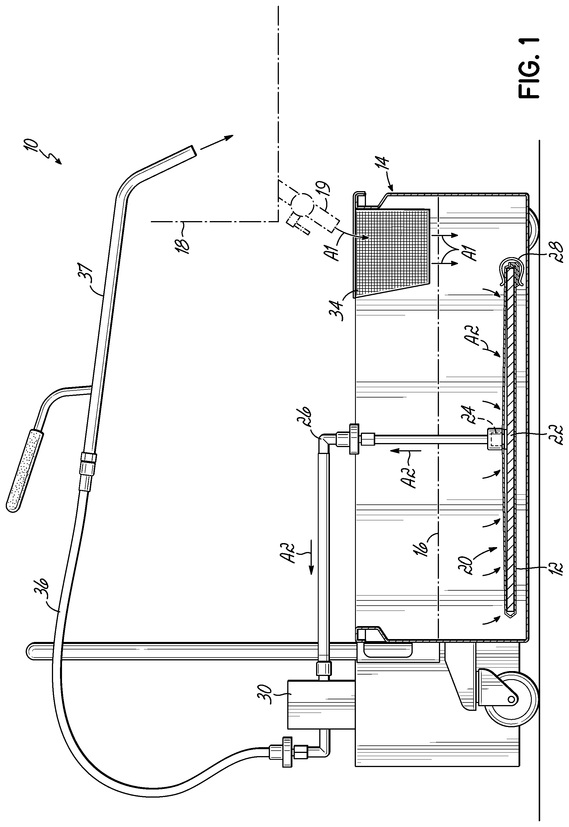 Patent US12324540 — Method of using high temperature filter for edible cooking oil — Figure 1