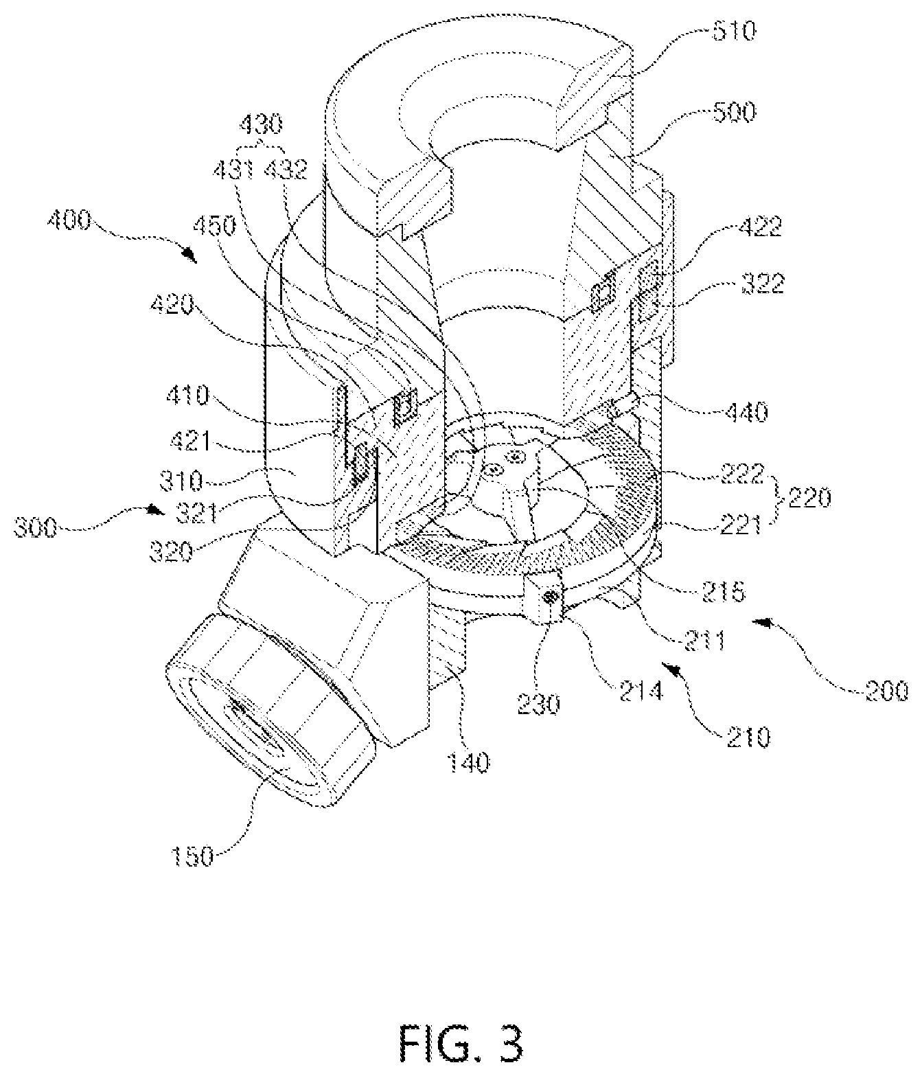 Patent US12324541 Figure 3 – Coffee grinder having improved accuracy of burr alignment for grinding uniformity