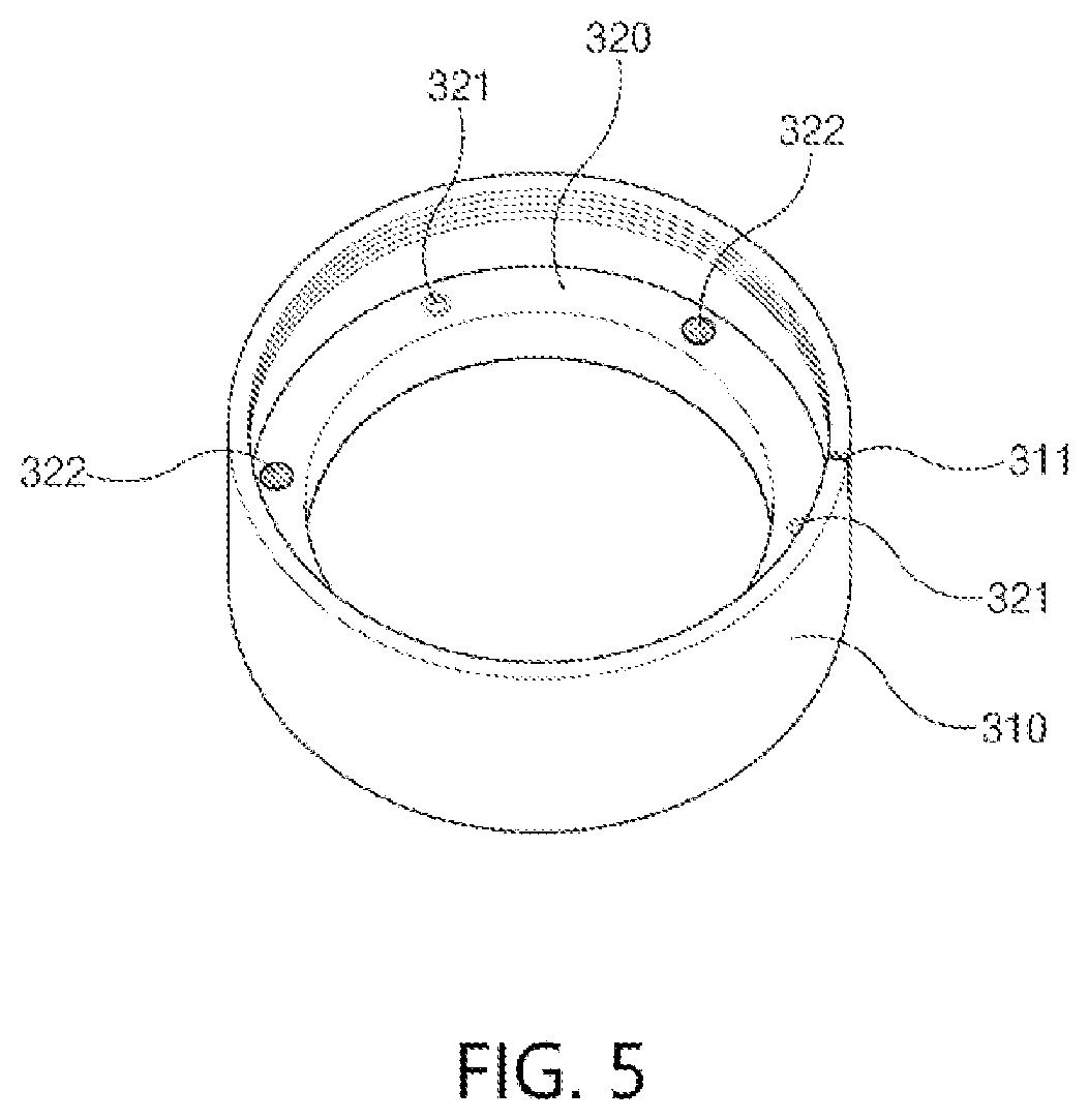Patent US12324541 Figure 5 – Coffee grinder having improved accuracy of burr alignment for grinding uniformity