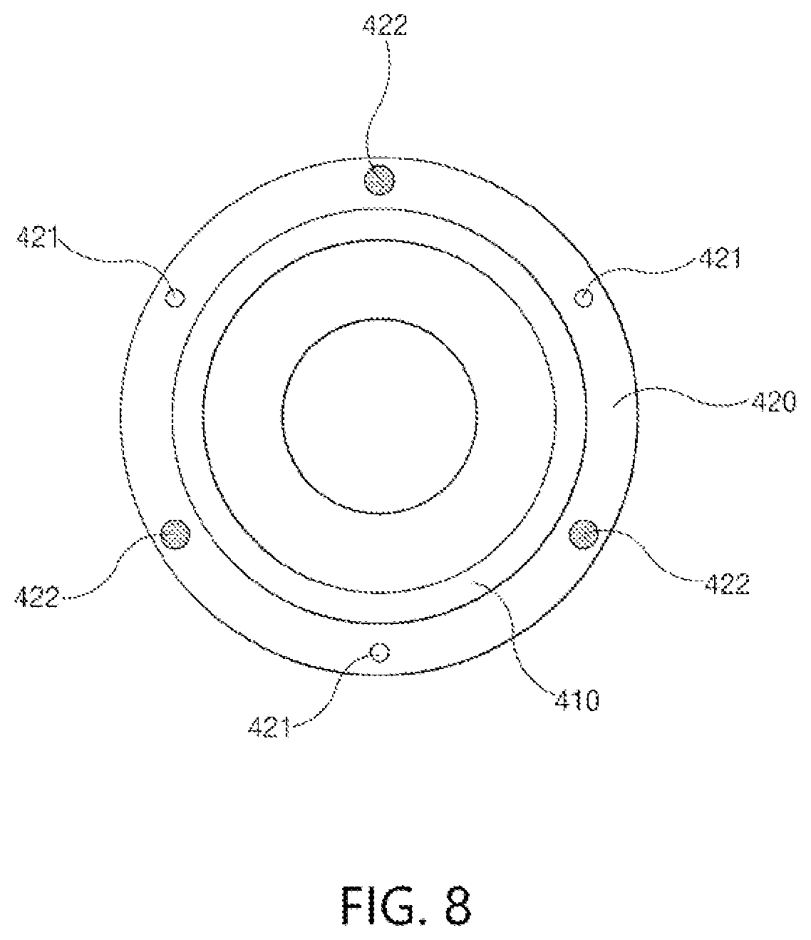Patent US12324541 Figure 8 – Coffee grinder having improved accuracy of burr alignment for grinding uniformity