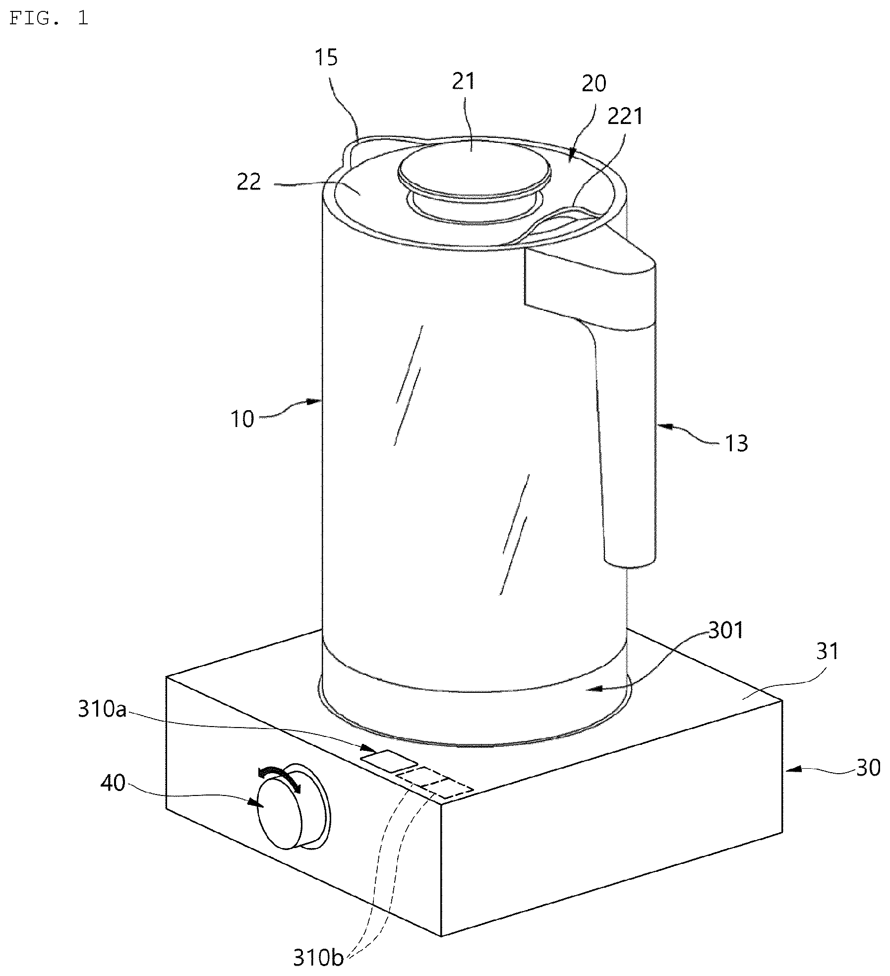 Patent US12324542 Figure 1 – Method for distinguishing container body of blender, and blender