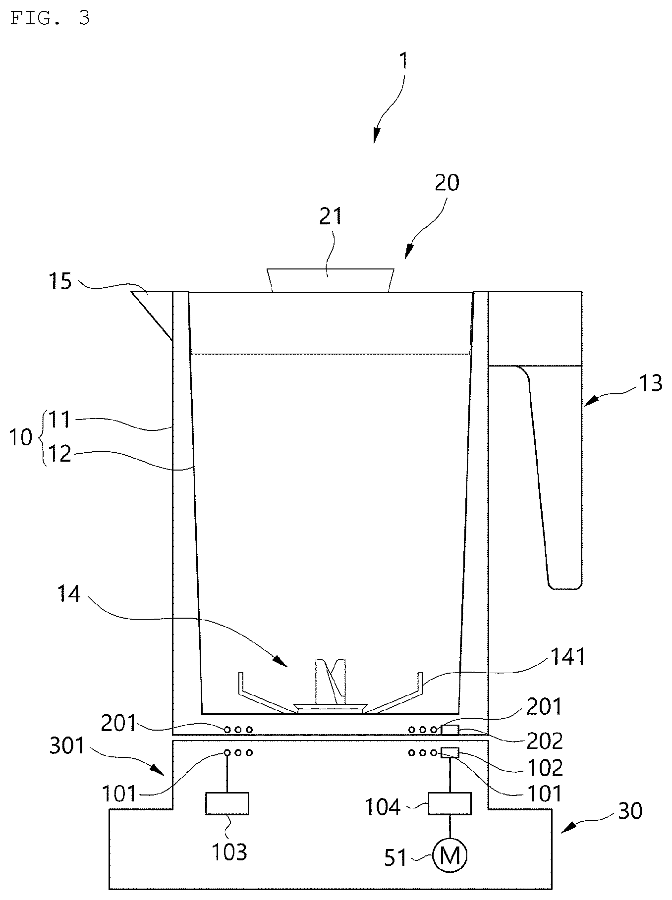 Patent US12324542 Figure 3 – Method for distinguishing container body of blender, and blender