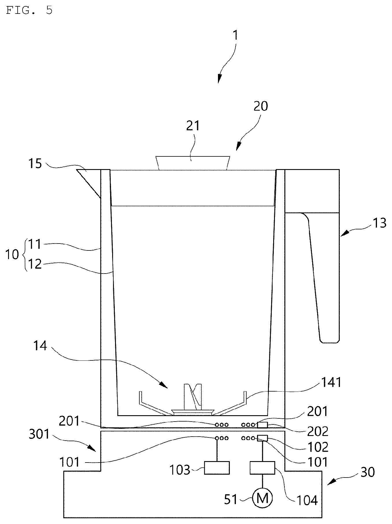 Patent US12324542 Figure 5 – Method for distinguishing container body of blender, and blender