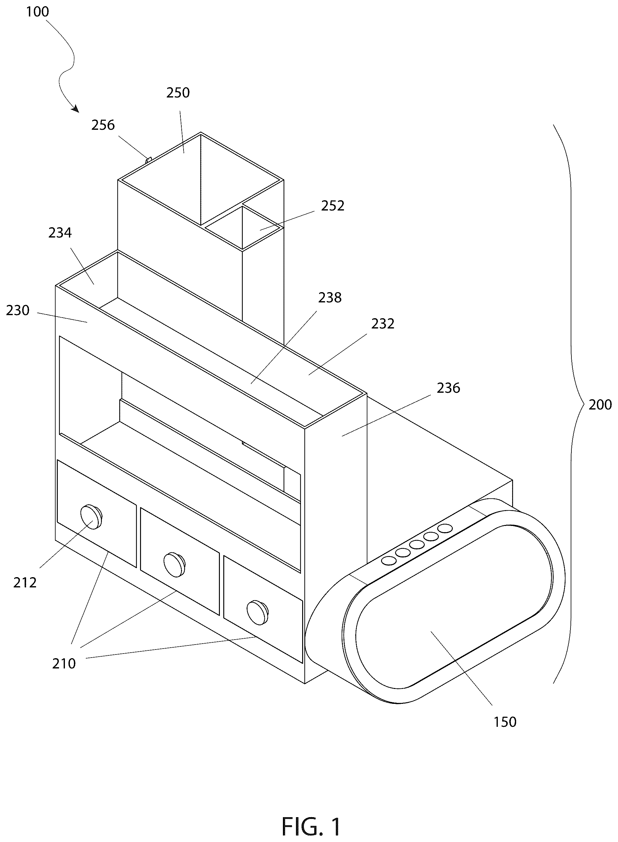 Patent US12324544 Figure 1 – Helper caddy for a chef
