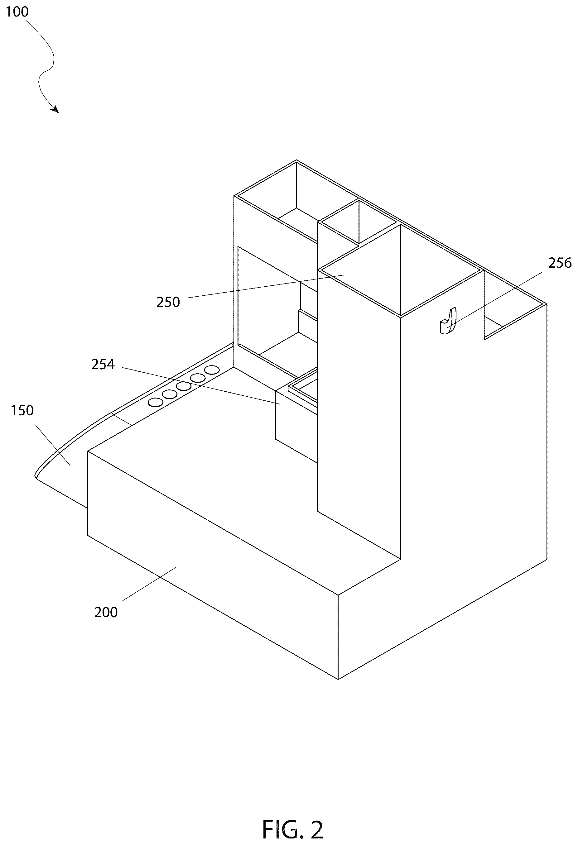 Patent US12324544 Figure 2 – Helper caddy for a chef