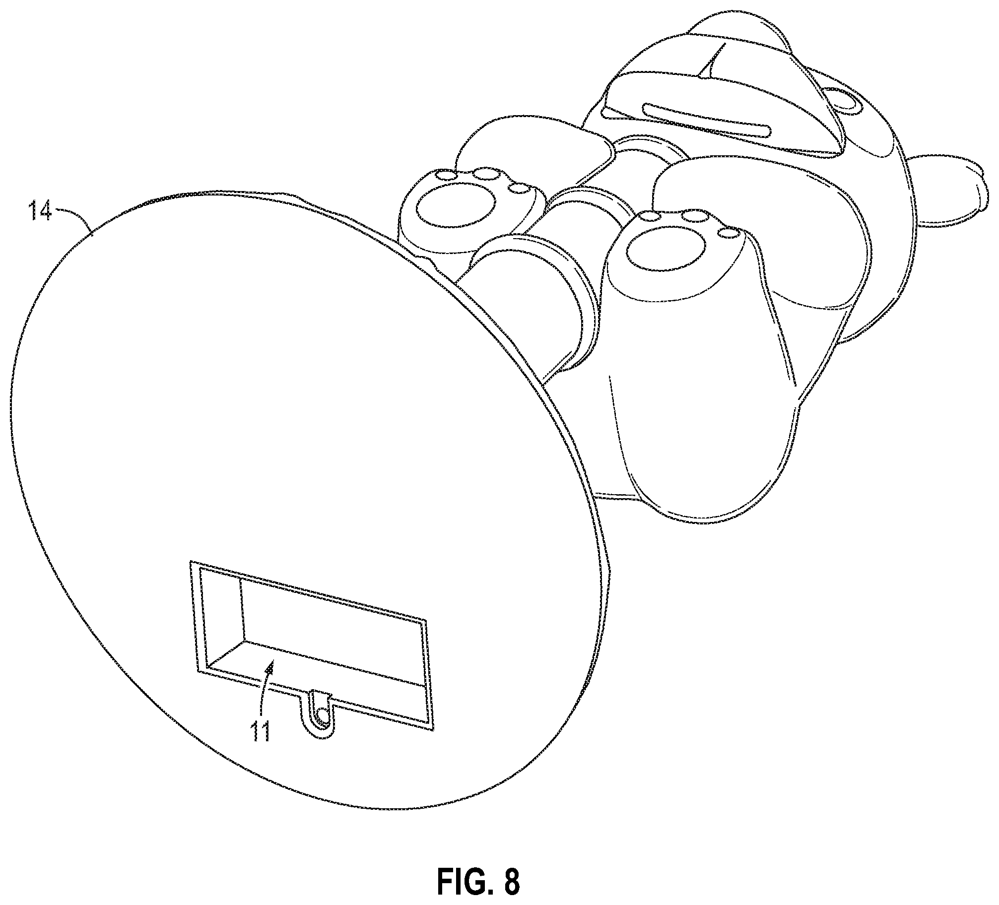 Patent US12324545 Figure 8 – Electronic paper dispenser