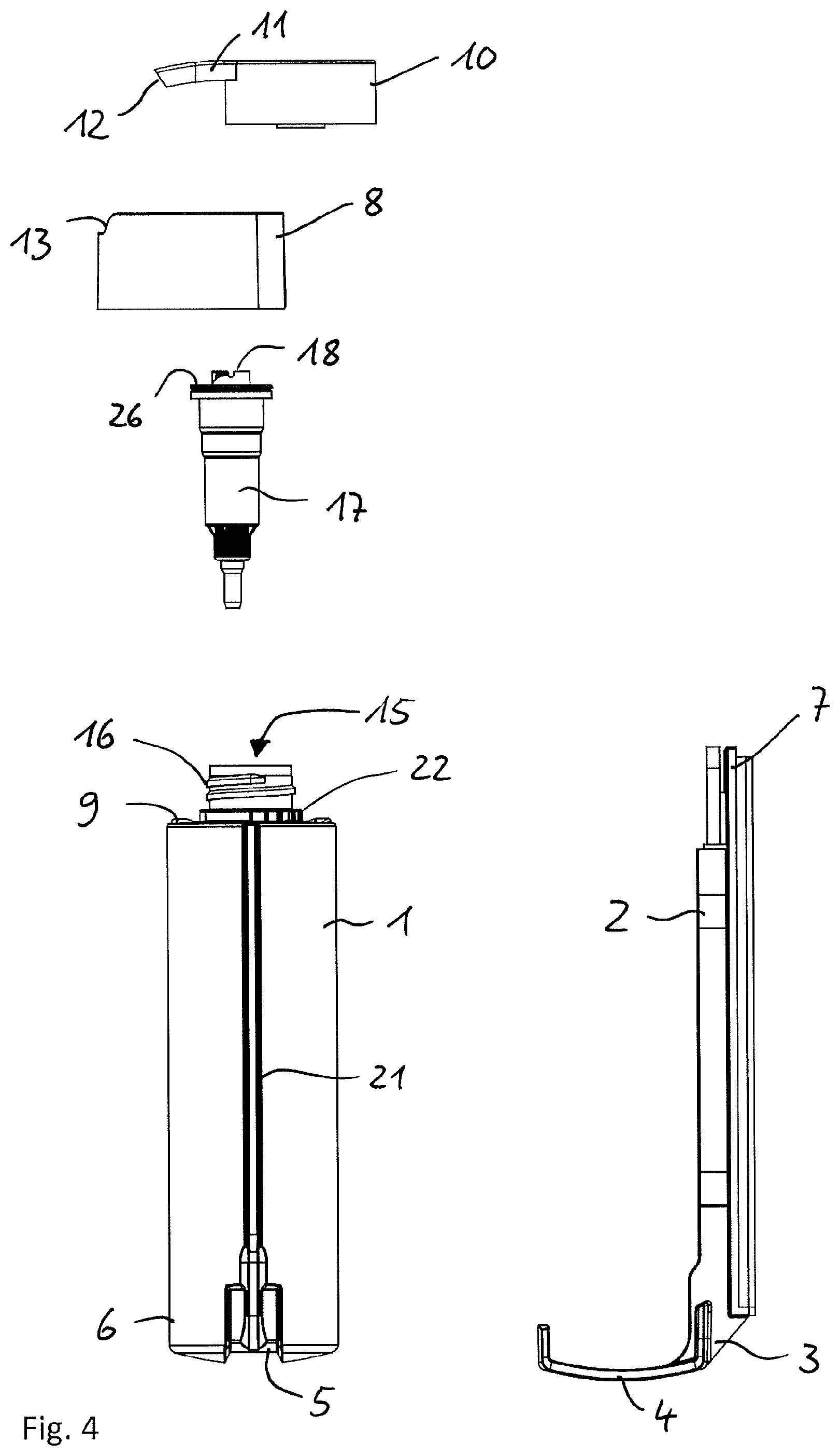 Patent US12324549 Figure 3 – Wall-mounted metering dispenser