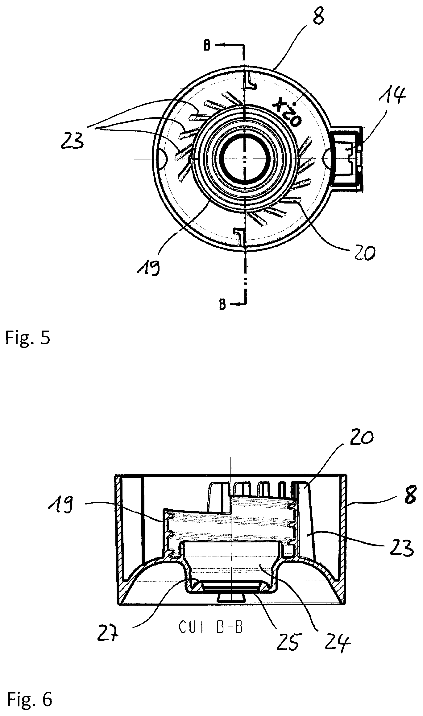 Patent US12324549 Figure 4 – Wall-mounted metering dispenser