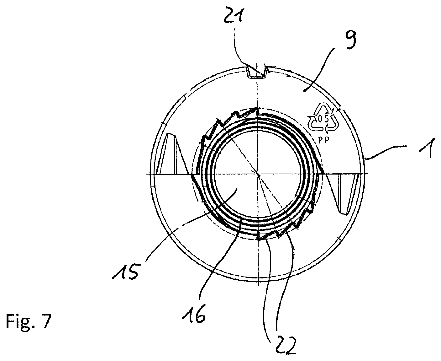 Patent US12324549 Figure 5 – Wall-mounted metering dispenser