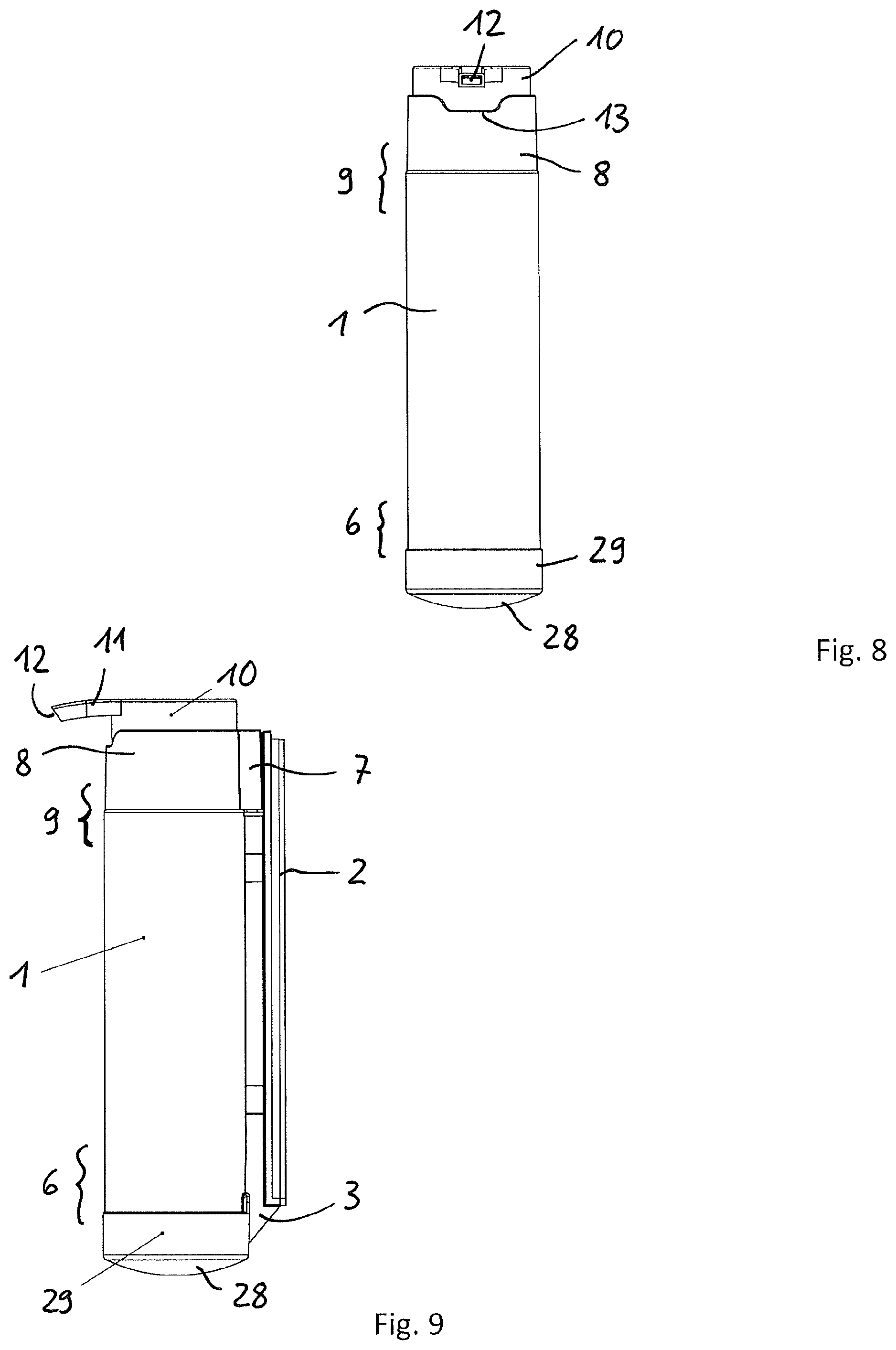Patent US12324549 Figure 6 – Wall-mounted metering dispenser