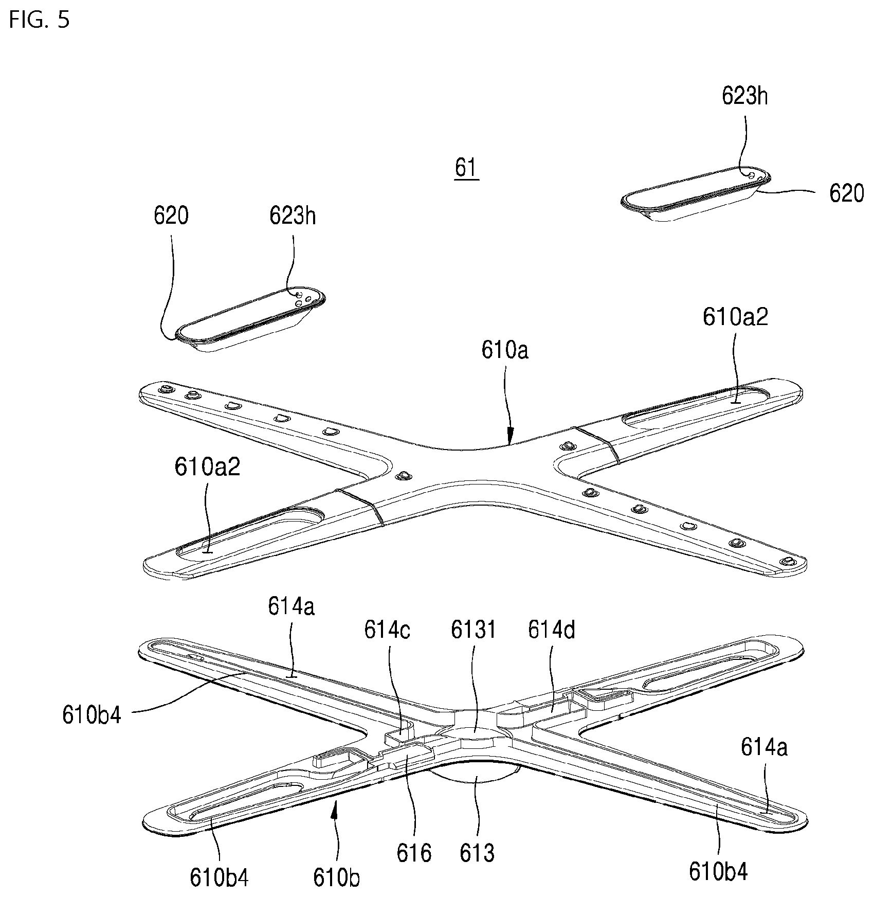 Patent US12324553 Figure 5 – Dishwasher