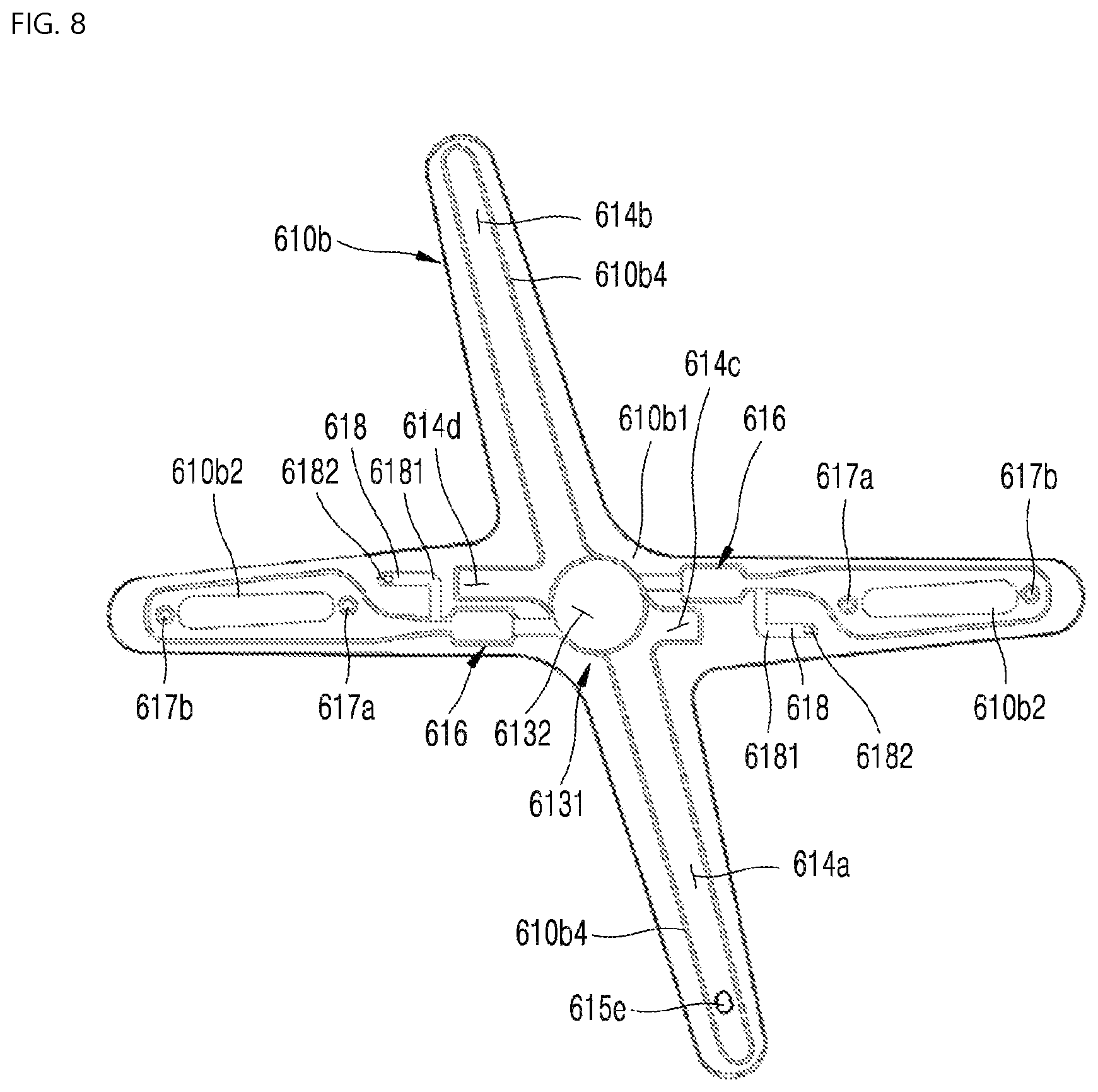 Patent US12324553 Figure 8 – Dishwasher