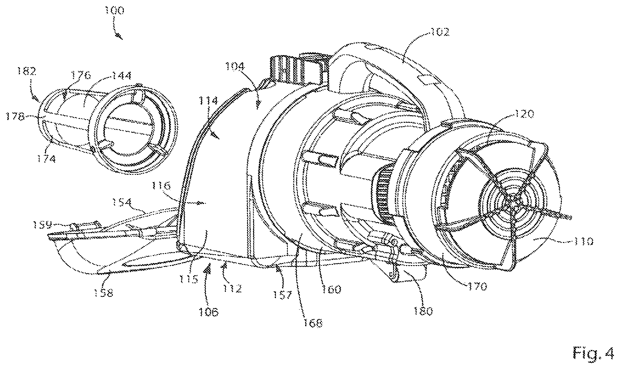 Patent US12324556 Figure 4 – Hand vacuum cleaner