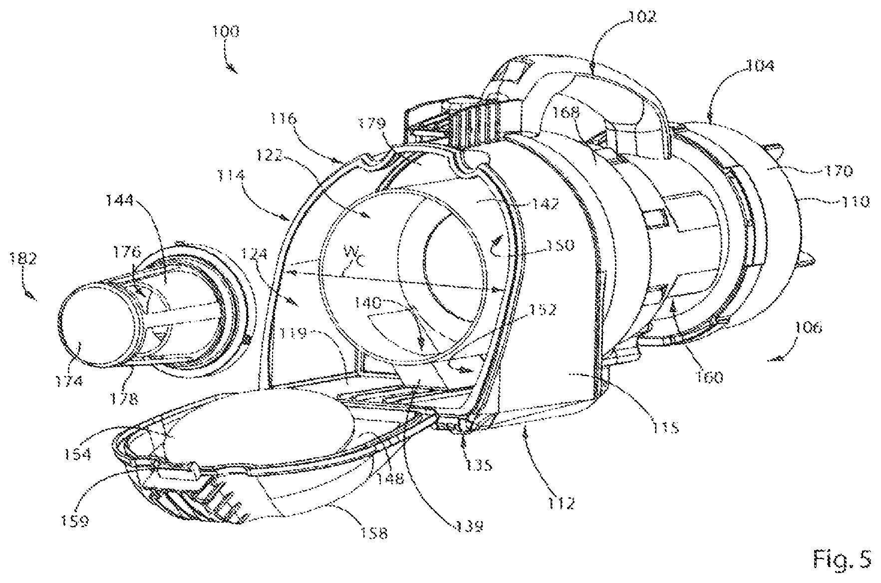 Patent US12324556 Figure 5 – Hand vacuum cleaner