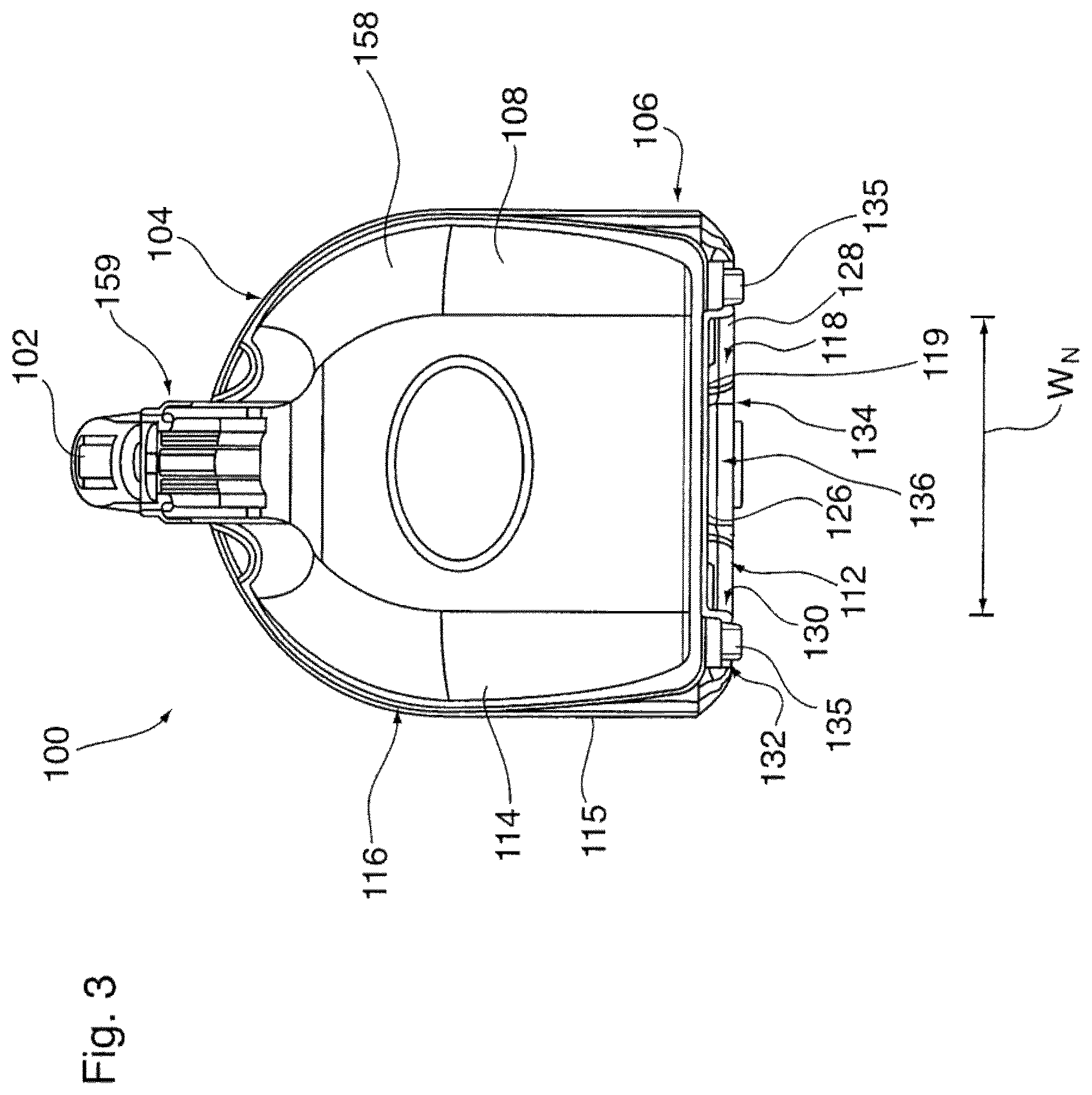 Patent US12324557 Figure 3 – Portable surface cleaning apparatus