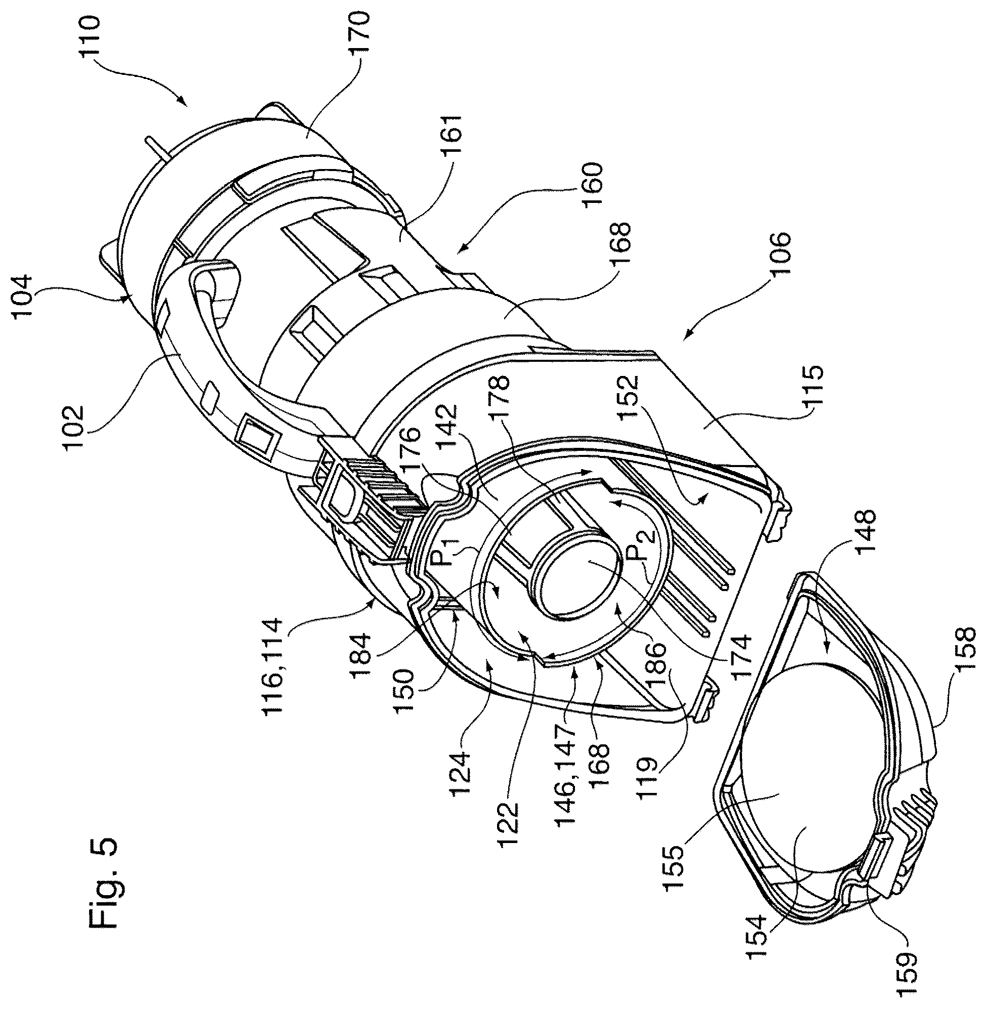 Patent US12324557 Figure 5 – Portable surface cleaning apparatus