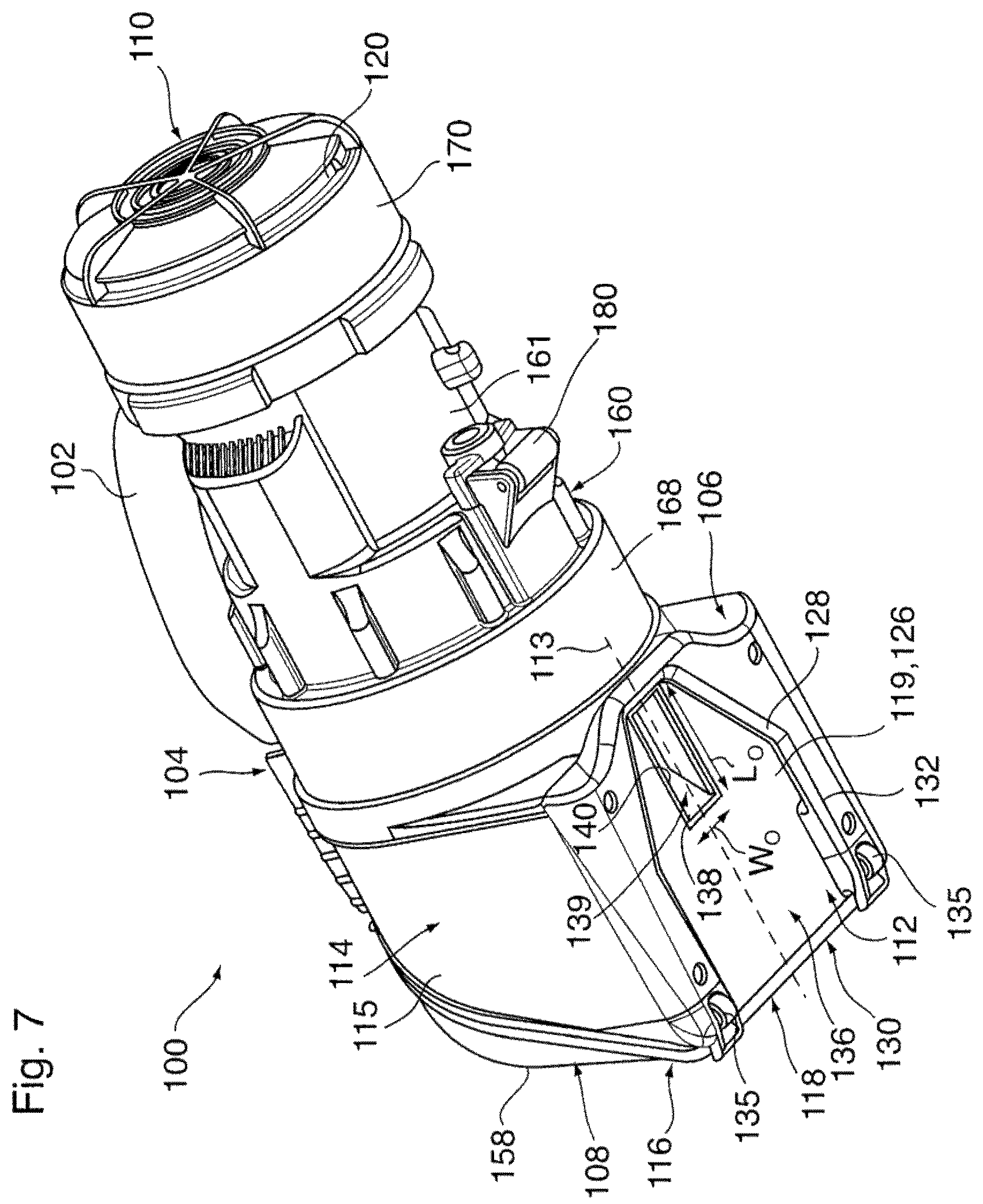 Patent US12324557 Figure 7 – Portable surface cleaning apparatus
