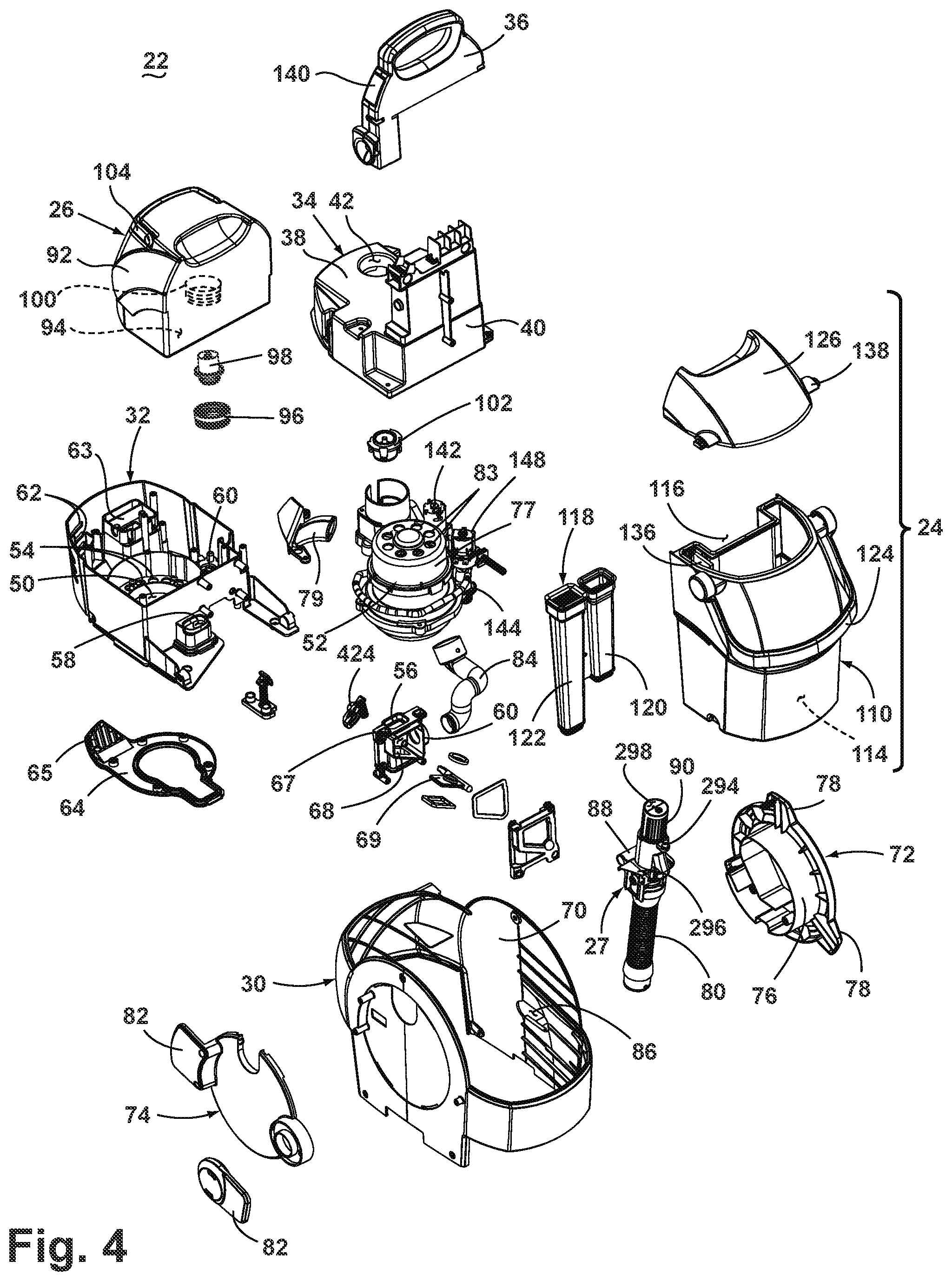 Patent US12324558 Figure 4 – Extraction cleaner