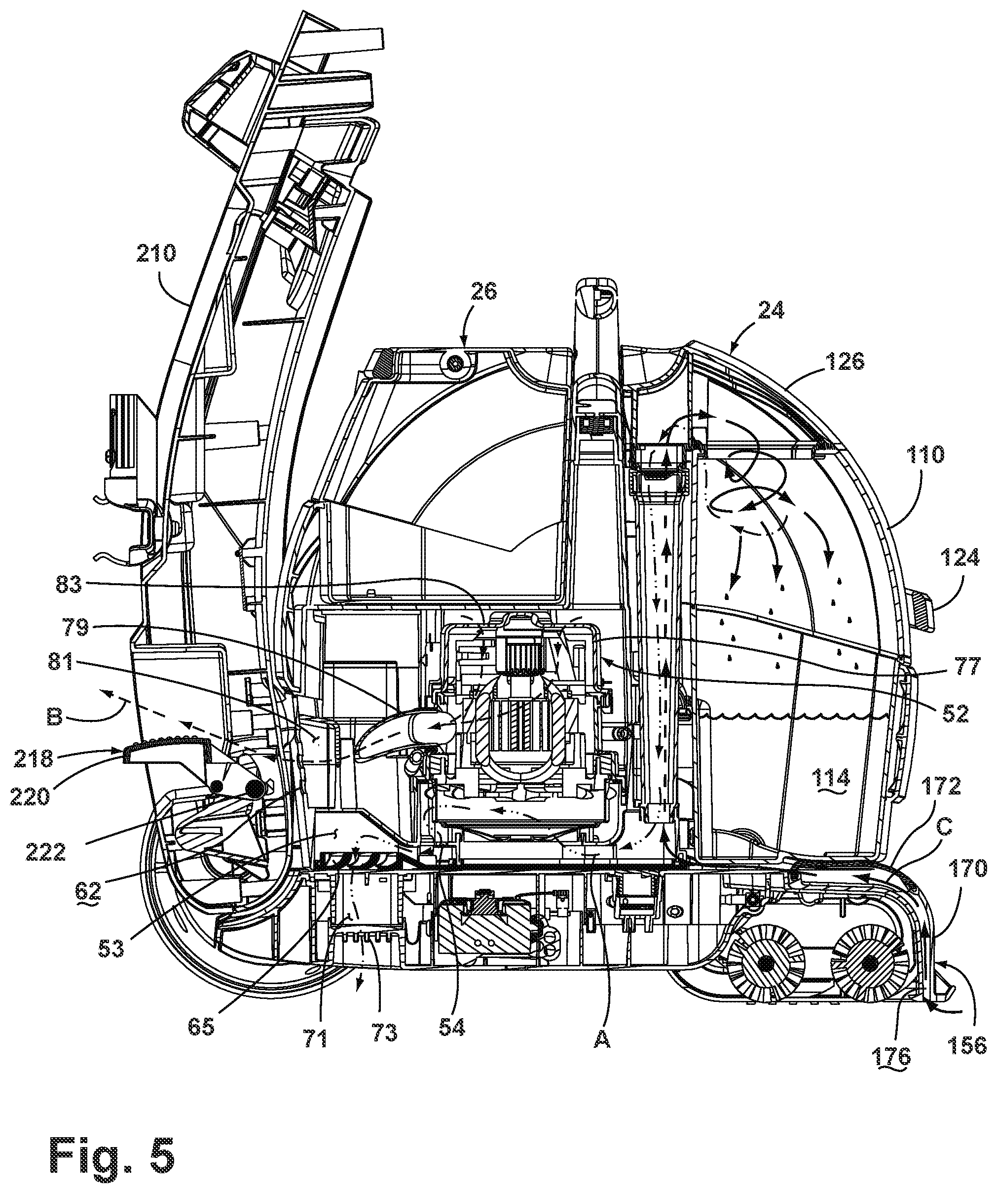 Patent US12324558 Figure 5 – Extraction cleaner