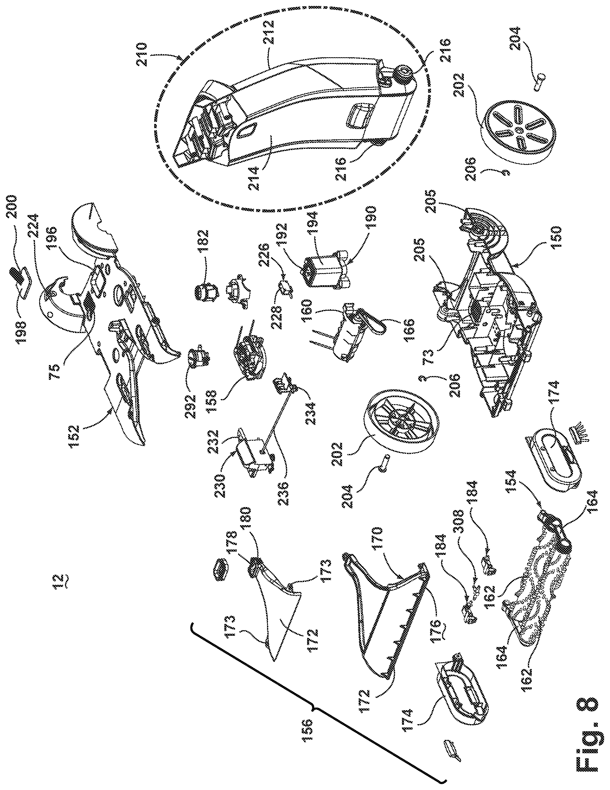 Patent US12324558 Figure 8 – Extraction cleaner