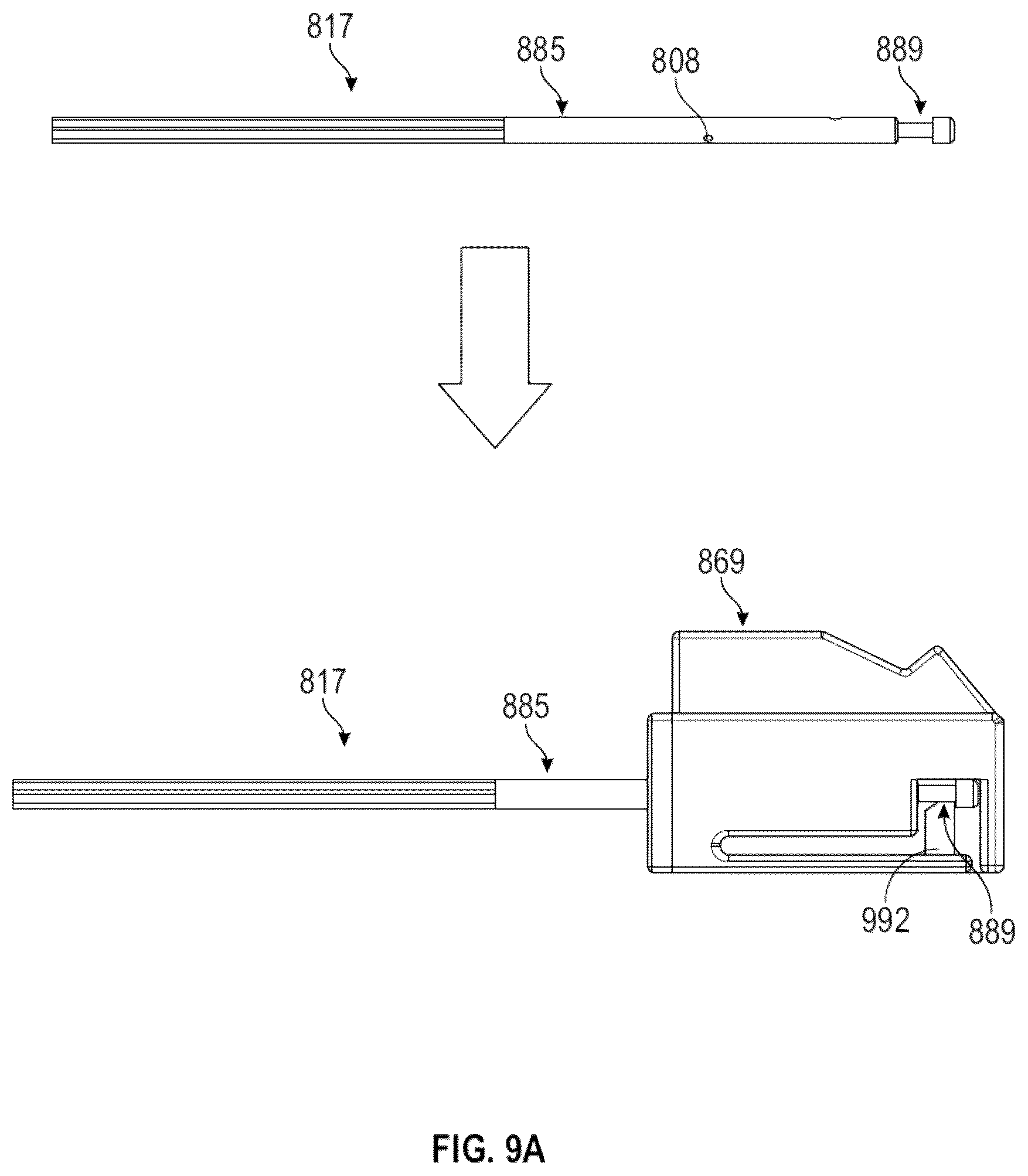 Patent US12324565 Figure 8 – Methods of attaching a rigidizing sheath to an endoscope
