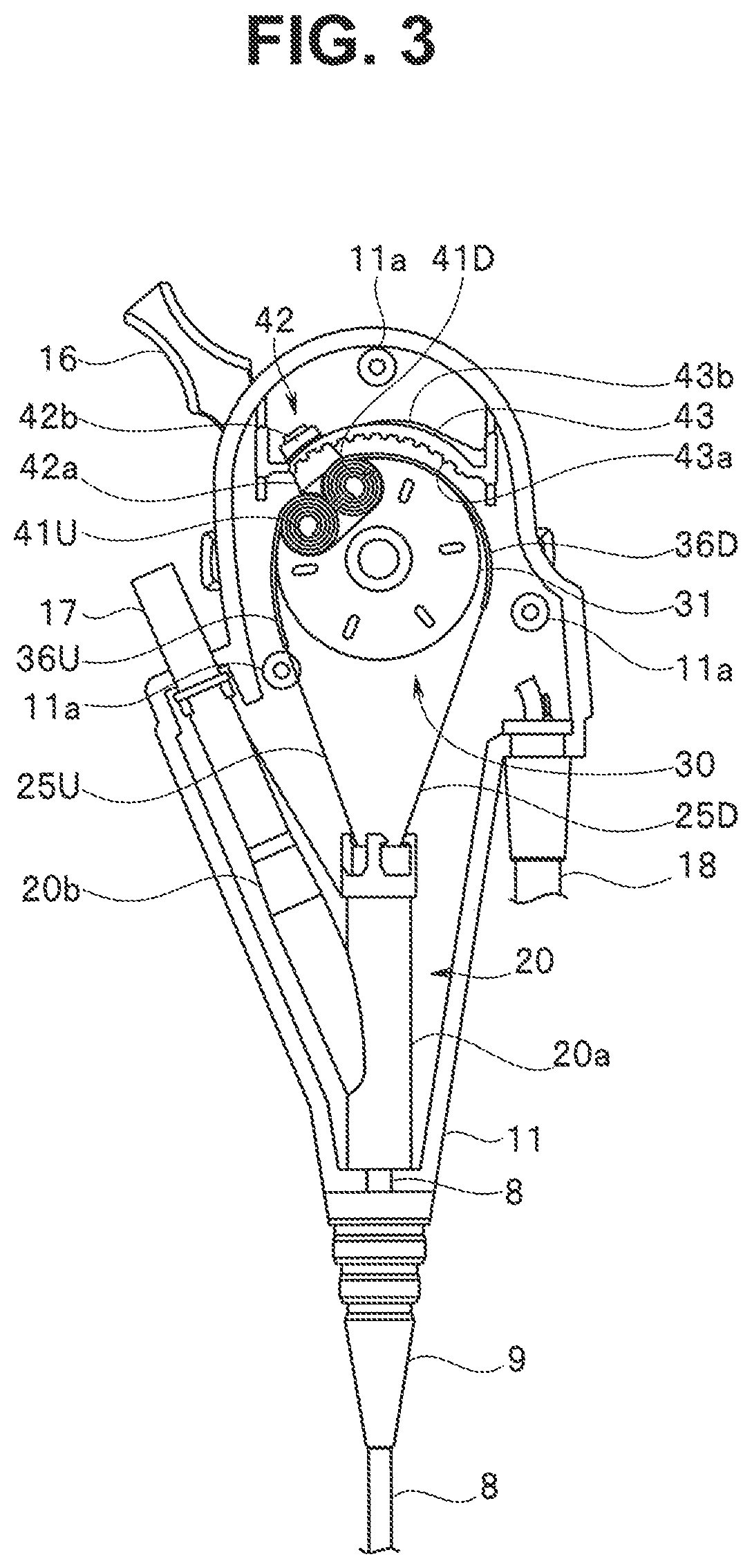 Patent US12324566 Figure 3 – Bending operation mechanism for endoscope and endoscope